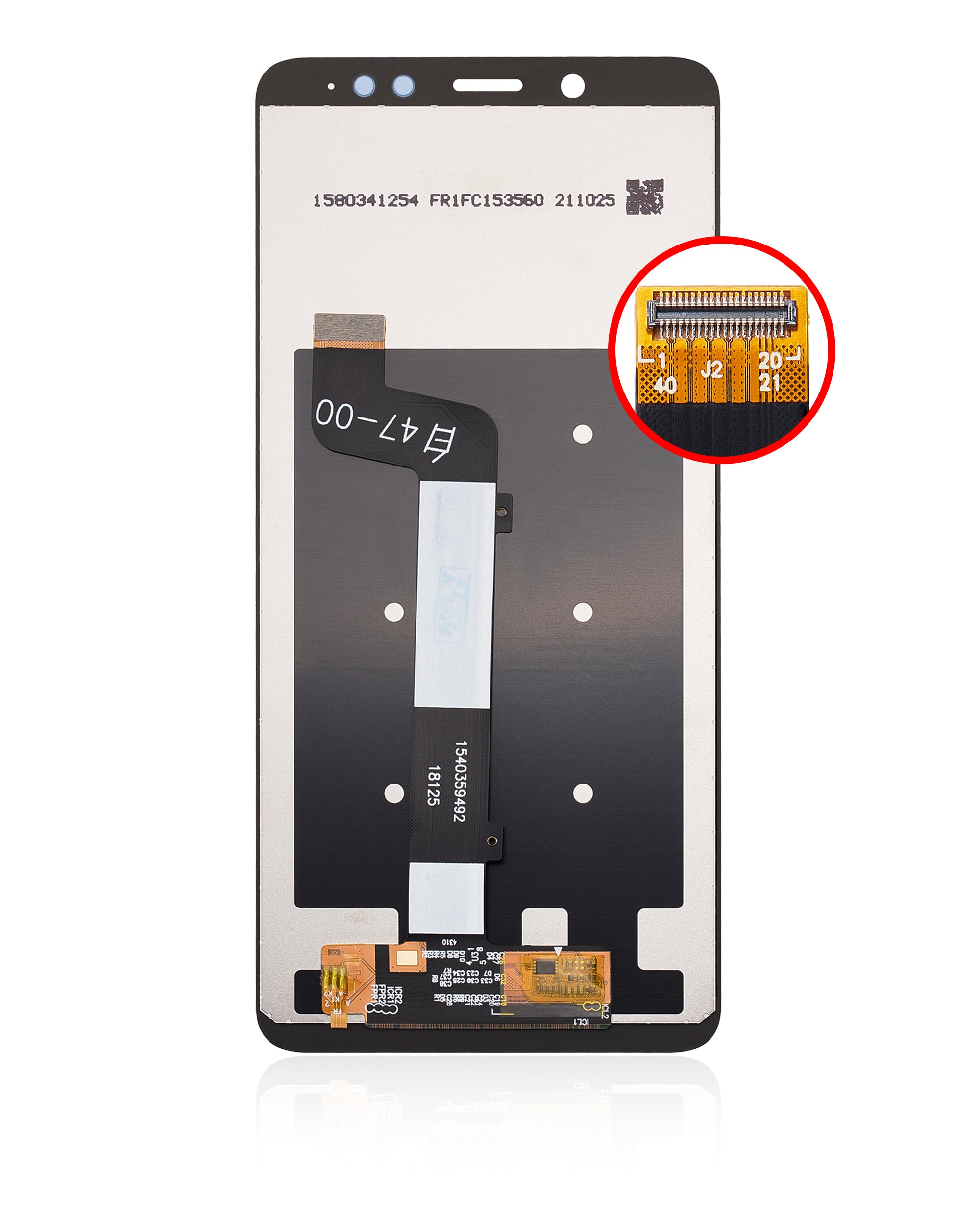 LCD-Display ohne Rahmen für Xiaomi Redmi Note 5 (Refurbished) (Weiß)