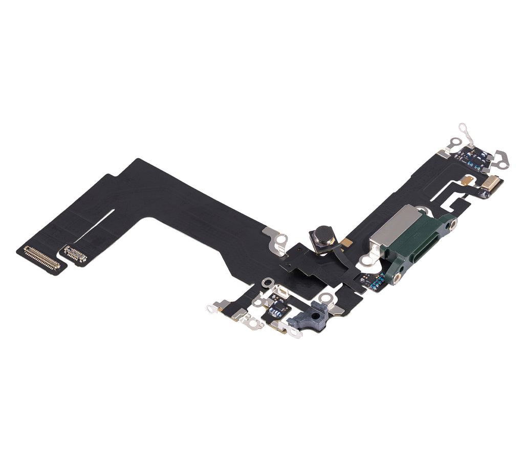 Charging Port Flex Cable for iPhone 13 Mini (Premium) (Green)