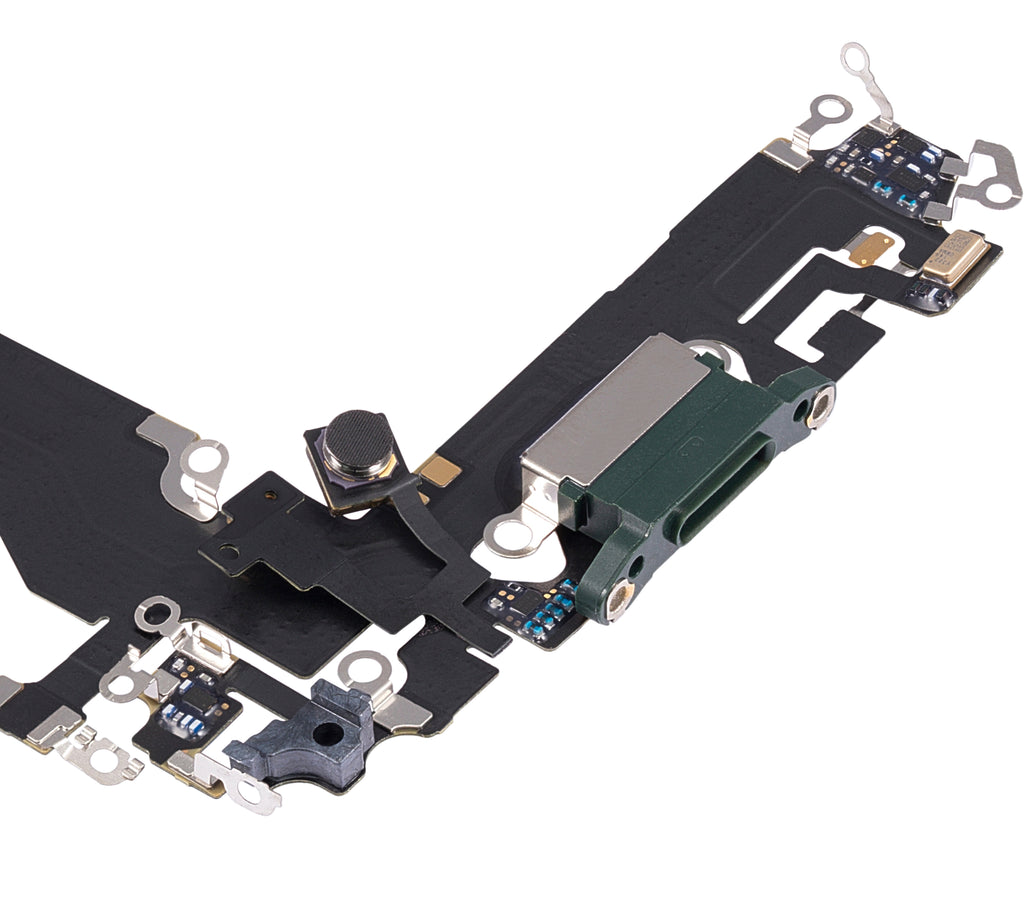 Charging Port Flex Cable for iPhone 13 Mini (Premium) (Green)