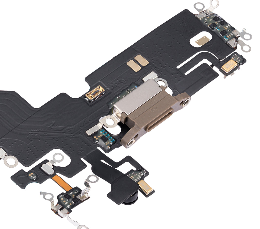 Ladebuchse-Flexkabel für iPhone 13 Pro (Aftermarket Plus) (Gold)
