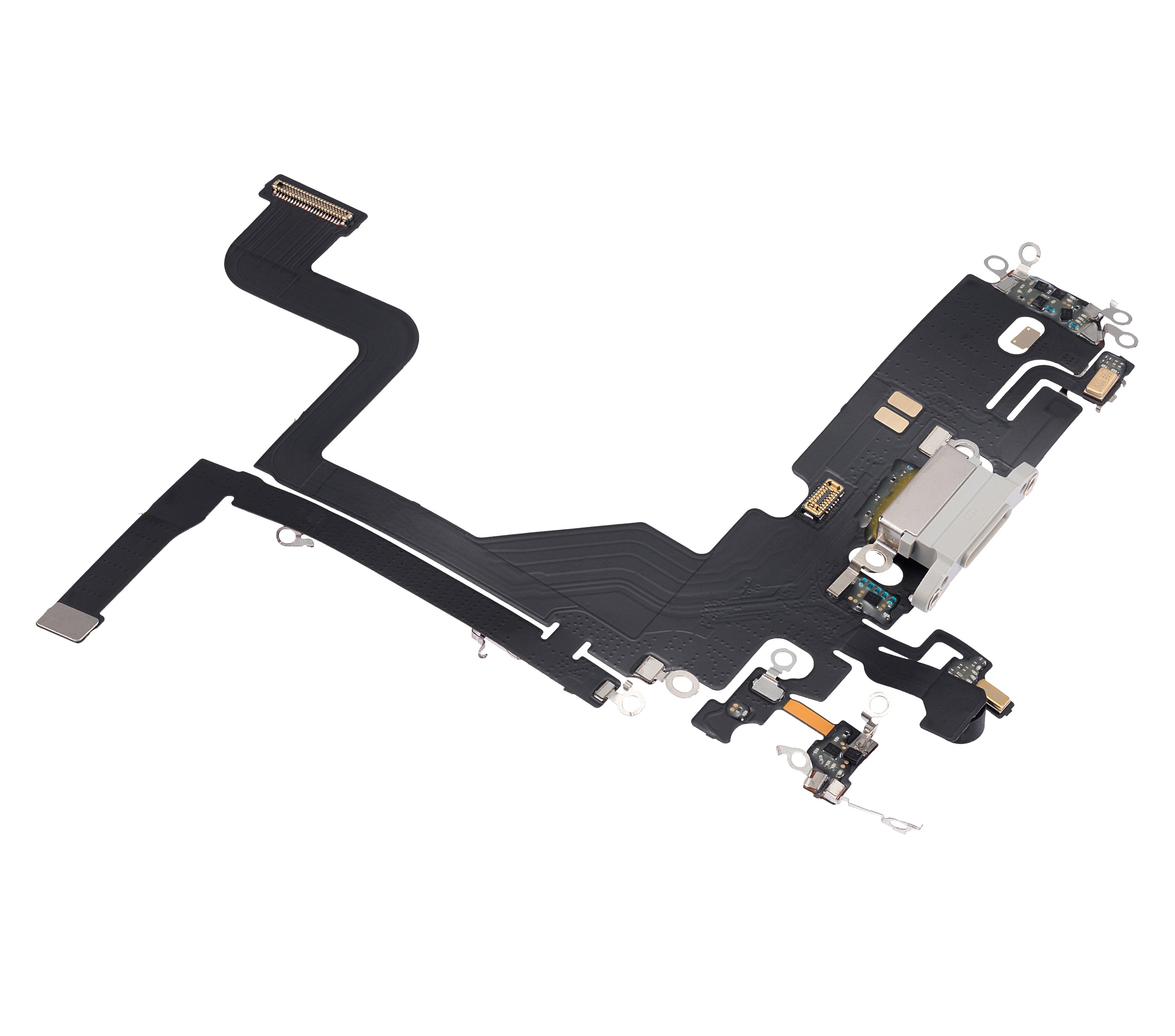 Ladebuchse Flexkabel für iPhone 13 Pro (Aftermarket Plus) (Silber)