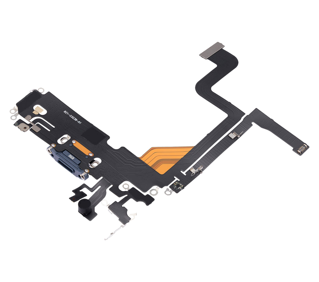 Ladebuchse-Flexkabel für iPhone 13 Pro (Aftermarket Plus) (Sierra Blau)
