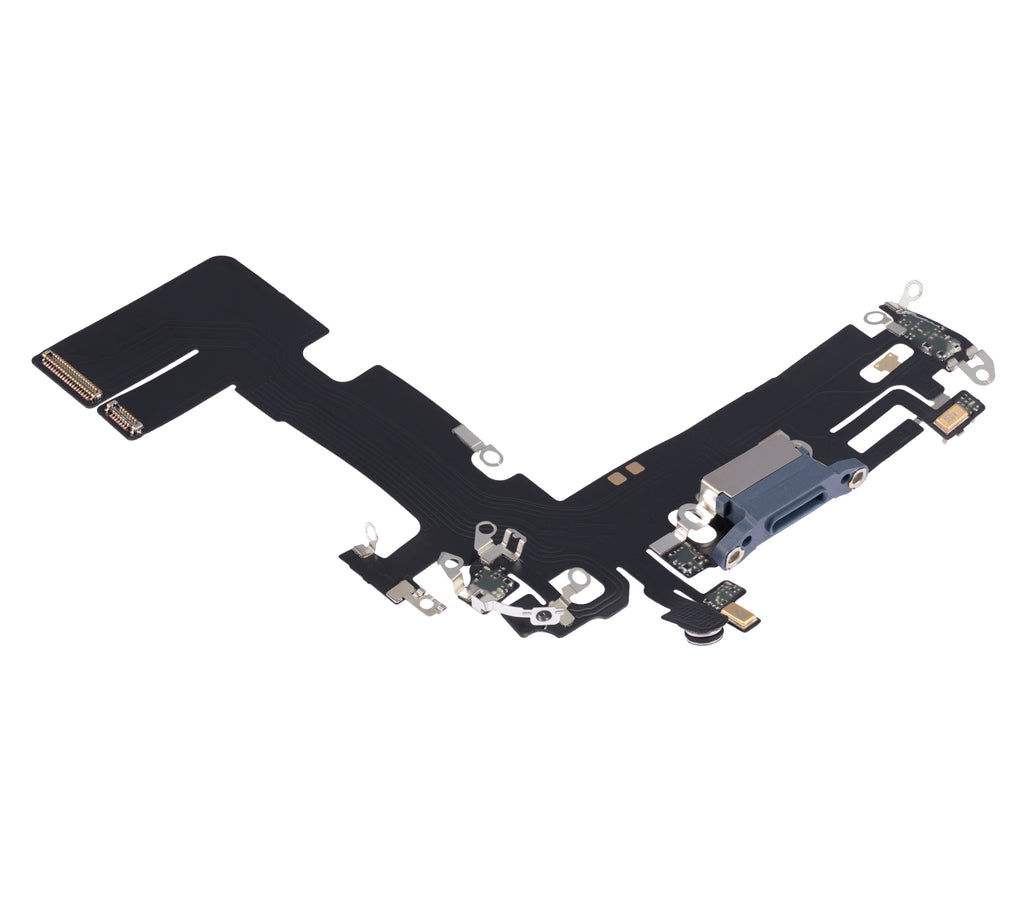 Charging Port Flex Cable for iPhone 13 (Aftermarket Plus) (Blue)