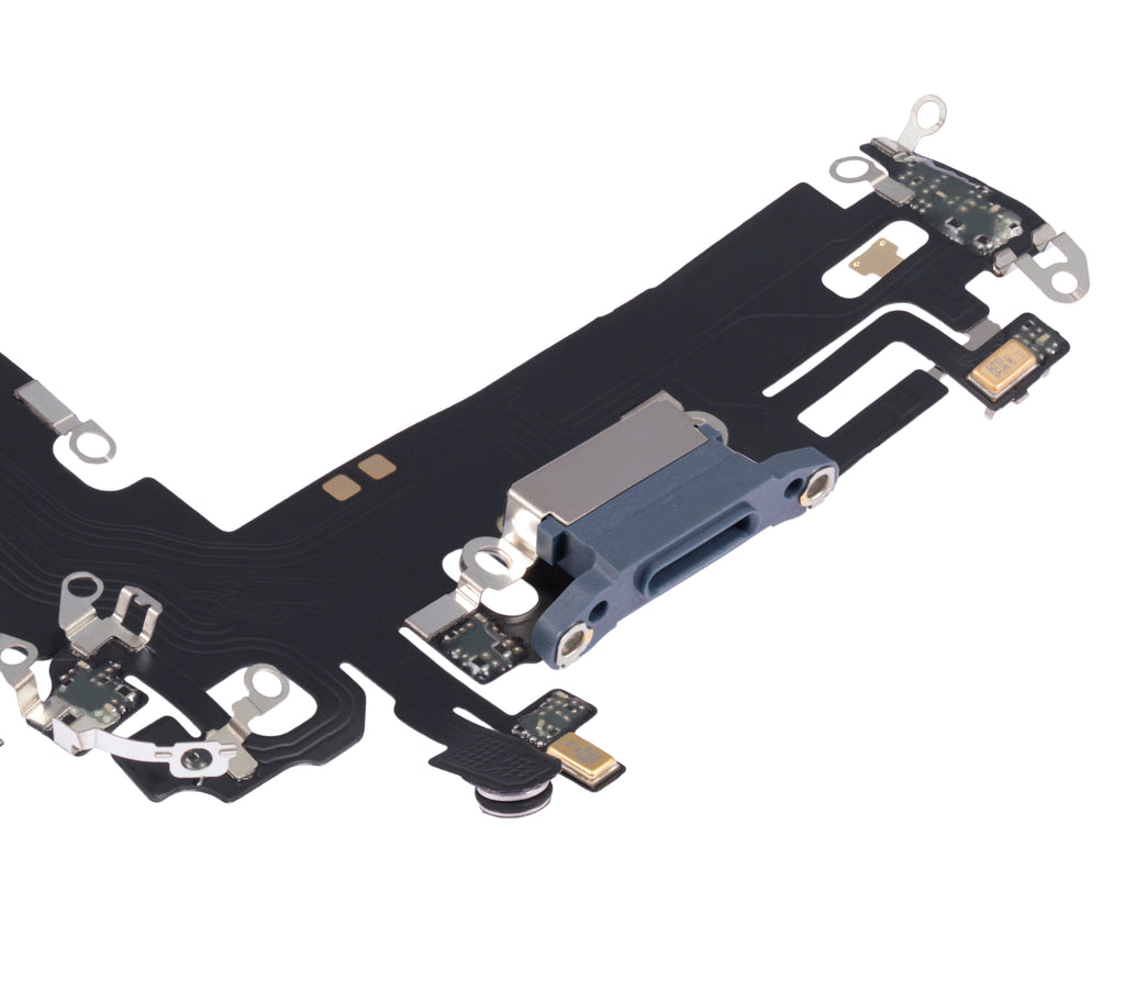 Charging Port Flex Cable for iPhone 13 (Aftermarket Plus) (Blue)