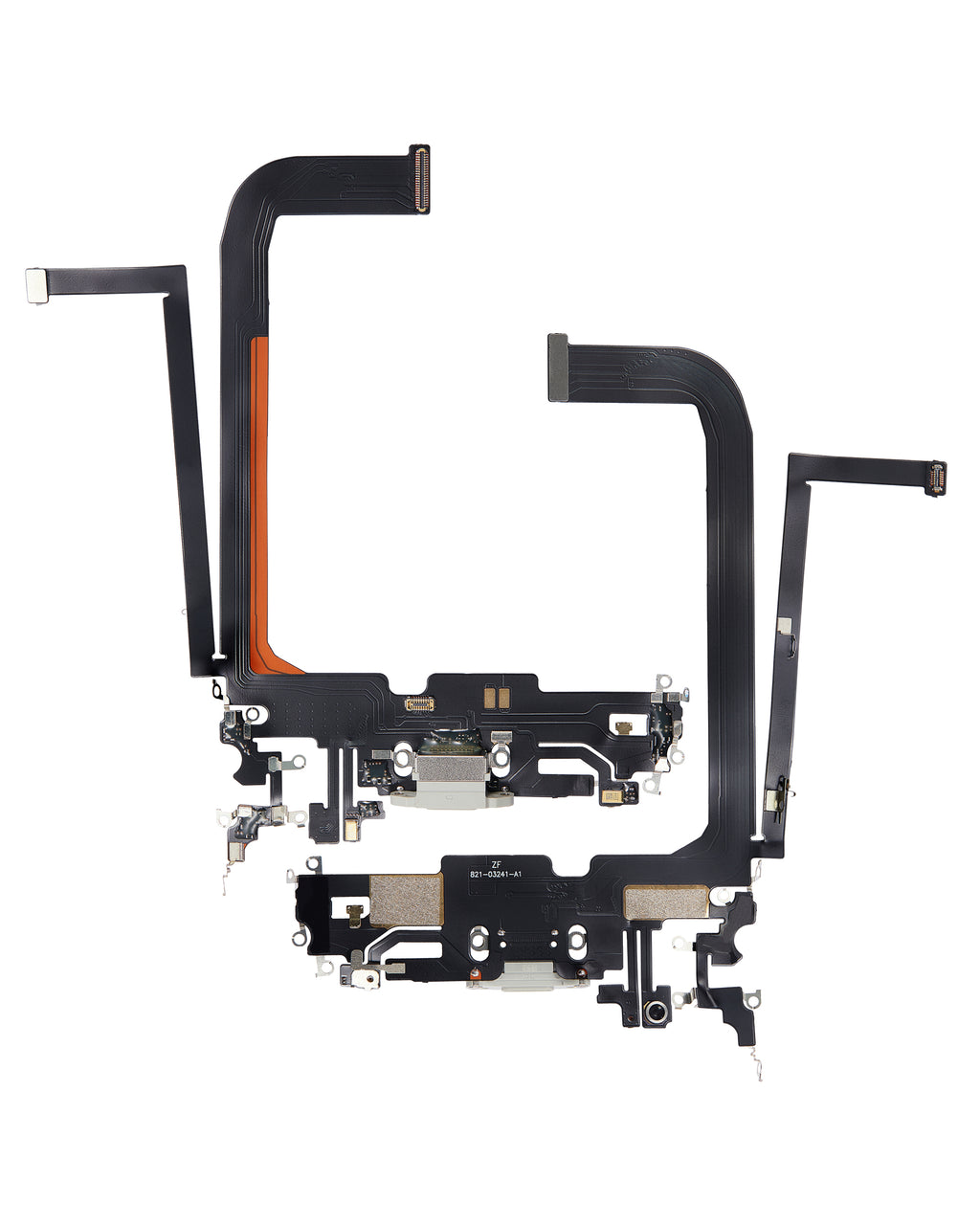 Ladebuchse-Flexkabel für iPhone 13 Pro Max (Aftermarket Plus) (Silber)