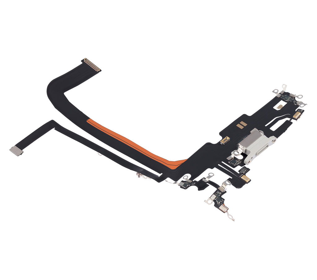 Ladebuchse-Flexkabel für iPhone 13 Pro Max (Aftermarket Plus) (Silber)