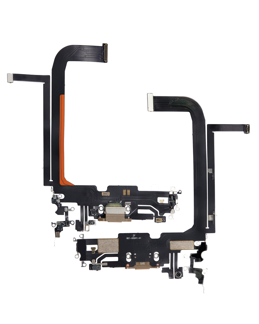 Charging Port Flex Cable for iPhone 13 Pro Max (Aftermarket Plus) (Gold)