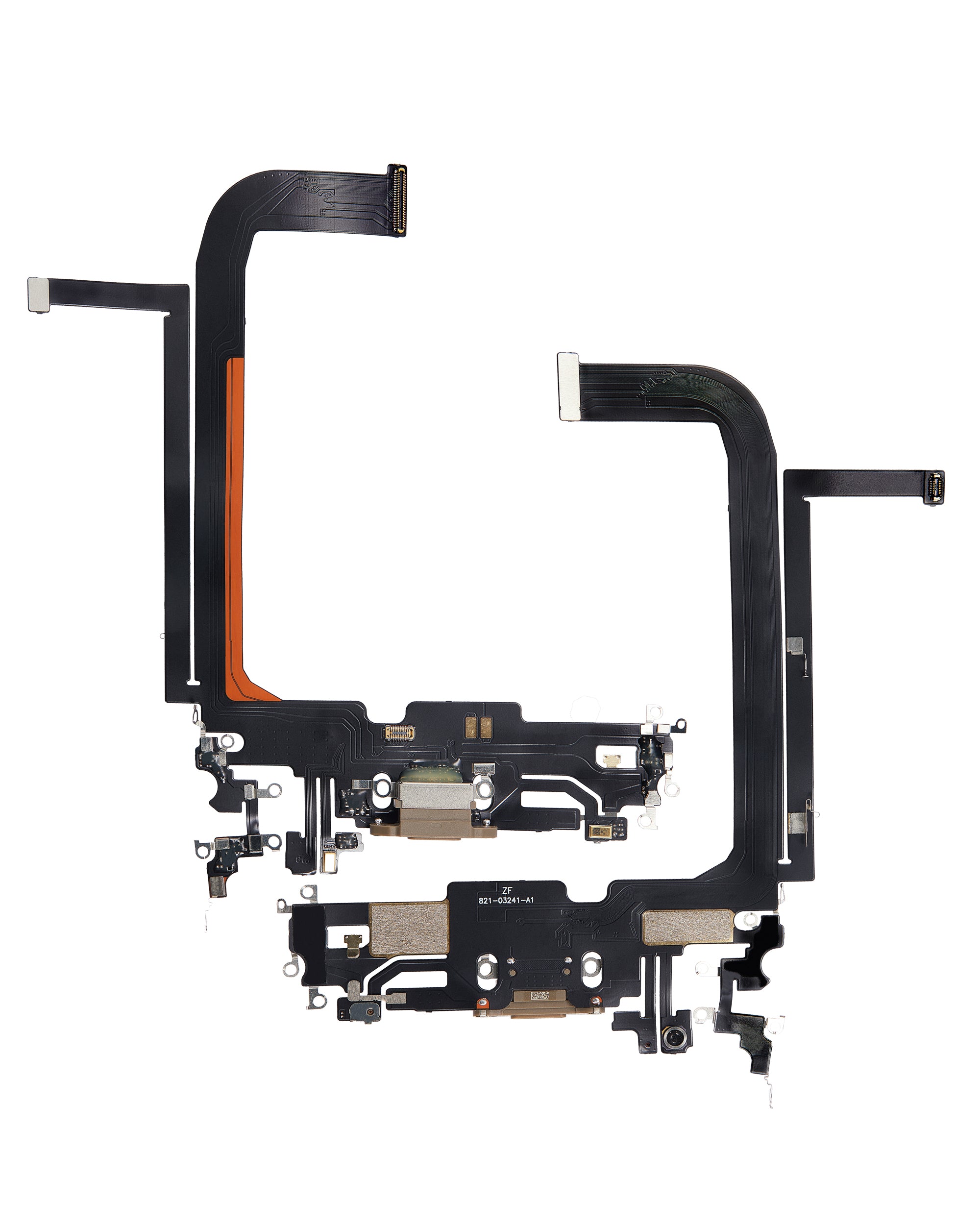Charging Port Flex Cable for iPhone 13 Pro Max (Aftermarket Plus) (Gold)