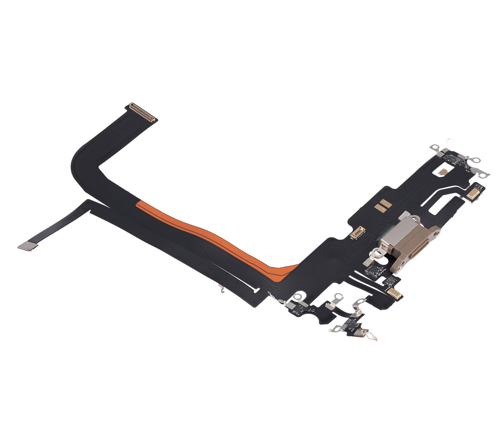 Charging Port Flex Cable for iPhone 13 Pro Max (Aftermarket Plus) (Gold)