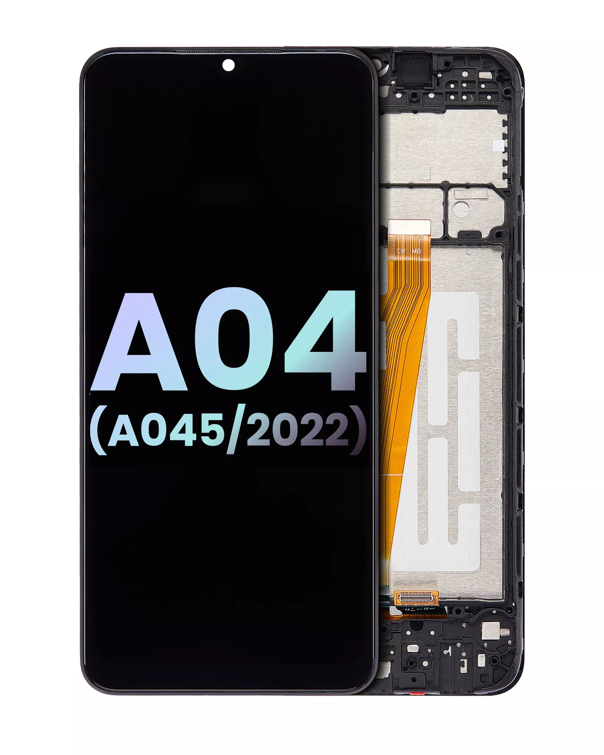 LCD-Display mit Rahmen für Samsung Galaxy A04 (A045/2022) Svc Pack ()