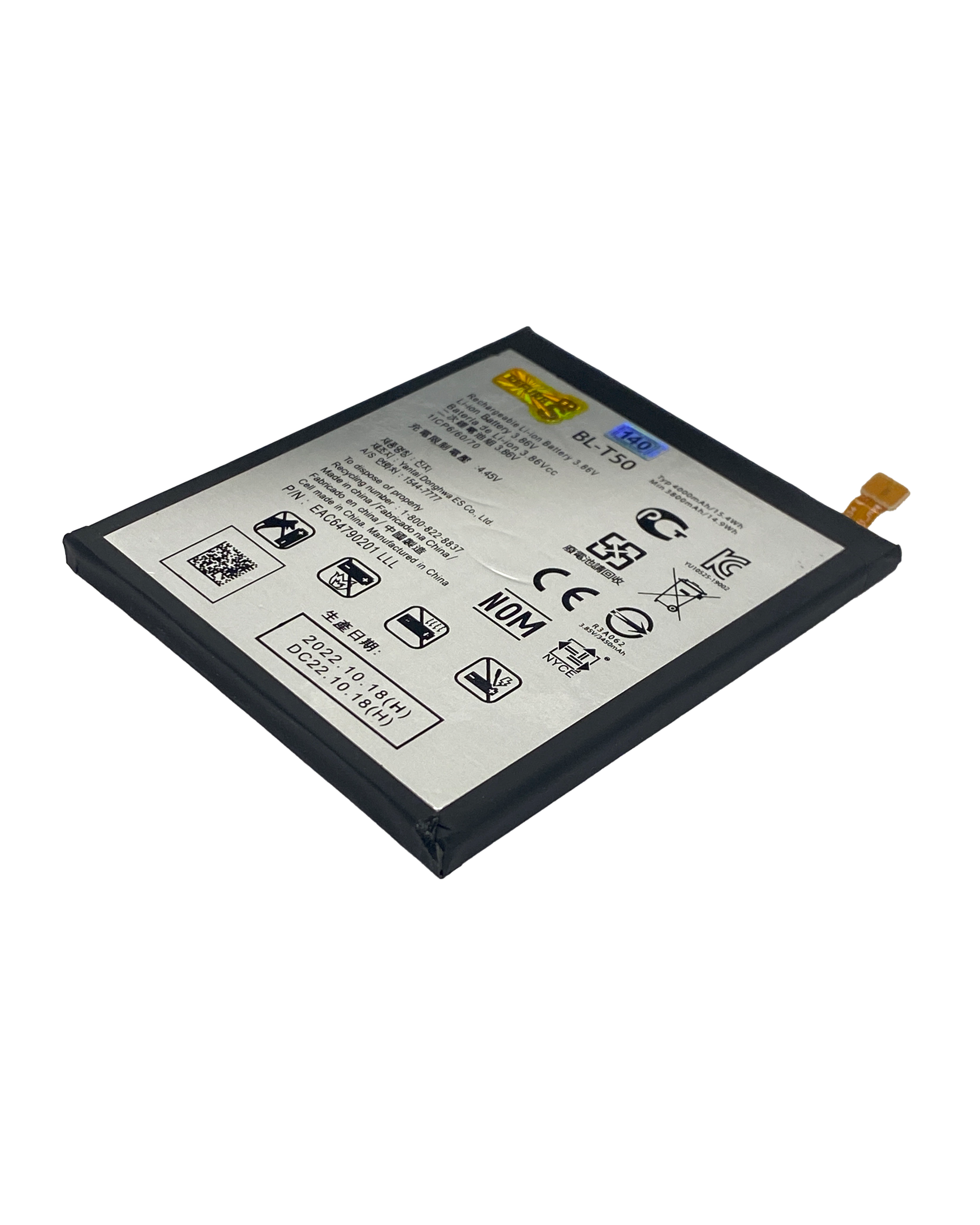 Replacement battery for LG Velvet (BL-T50)