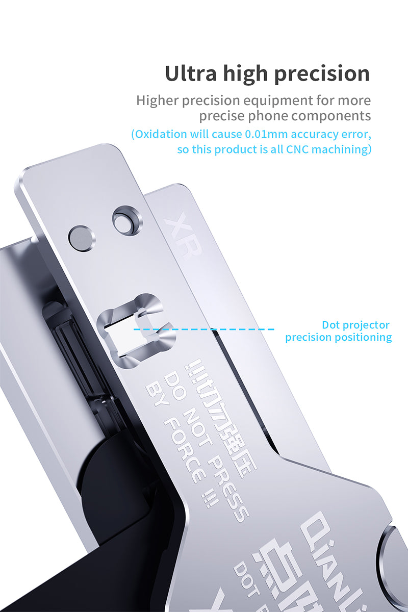 Qianli iD Face Punktprojektor Kalibrator-Set Aluminium für iPhone X/XS/XR/XS Max