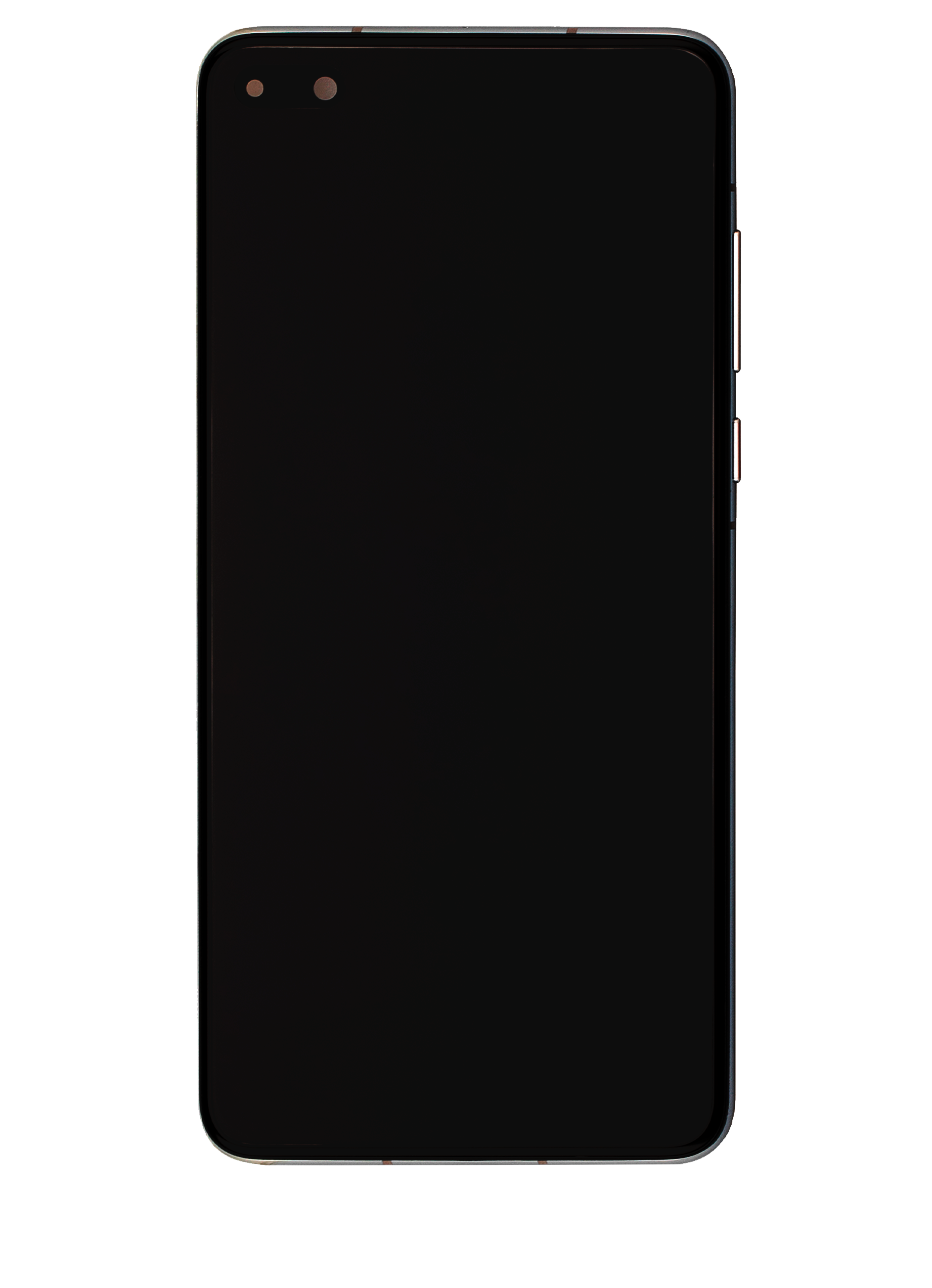 OLED-Display mit Rahmen für Huawei P40 (Refurbished, Weiß)