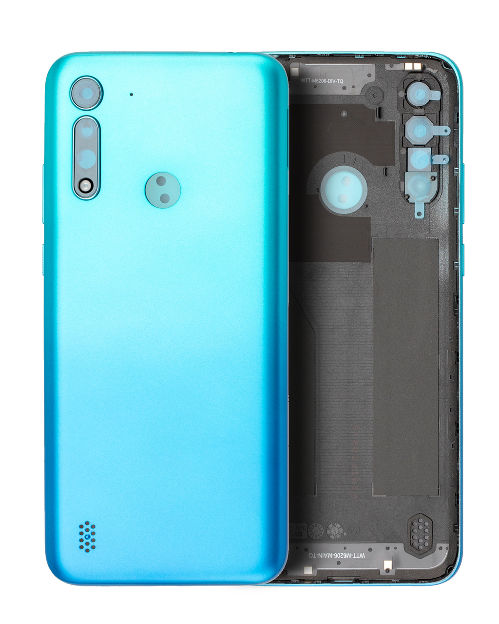 Glas-Backcover für Motorola Moto G8 Power Lite (XT2055/2020) (Arctic Blue)
