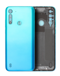 Glass Back Cover for Motorola Moto G8 Power Lite (XT2055/2020) (Arctic Blue)