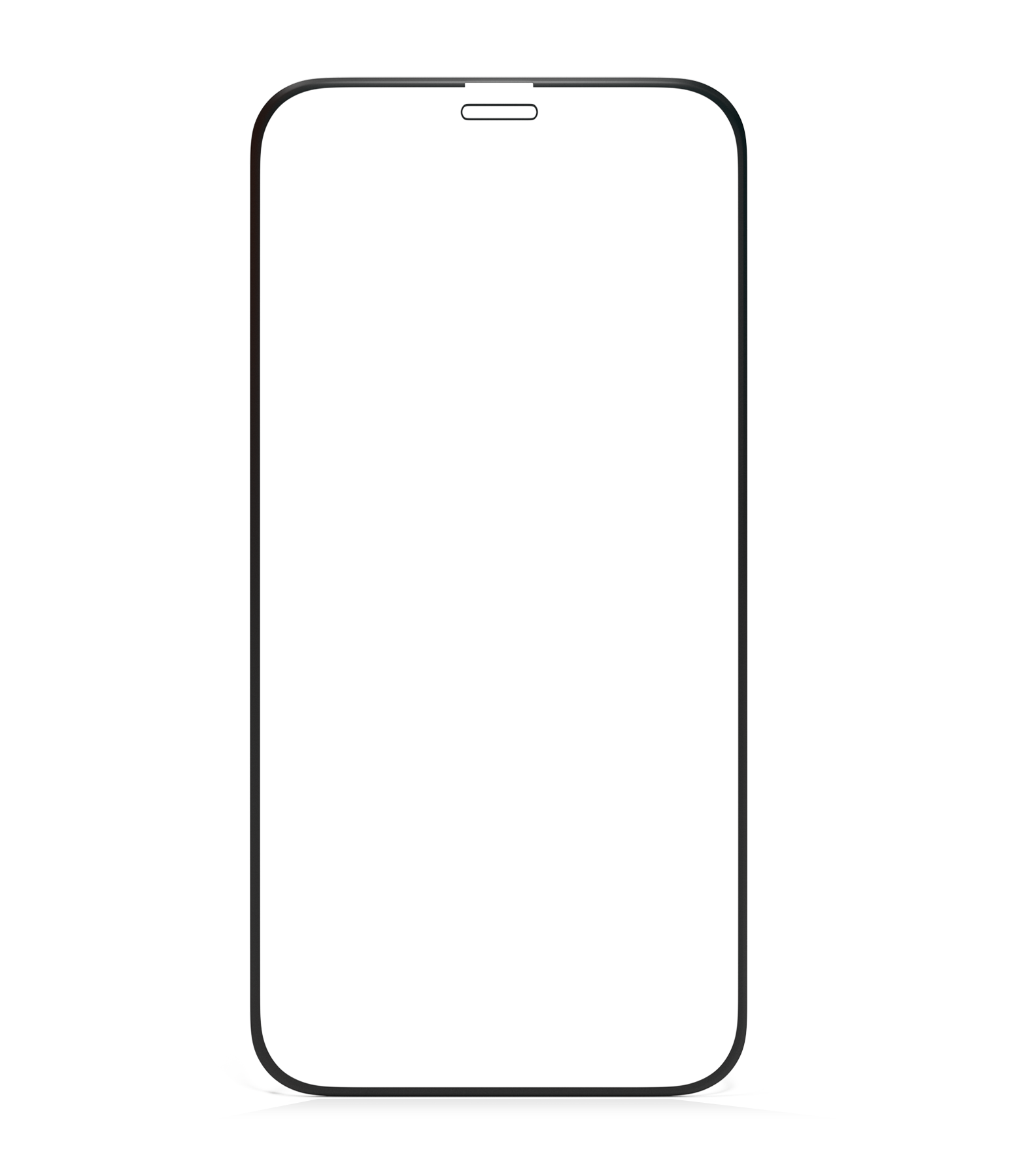 Casper Silicone Tempered Glass für iPhone 12 Mini (Retail Pack) (Clear)