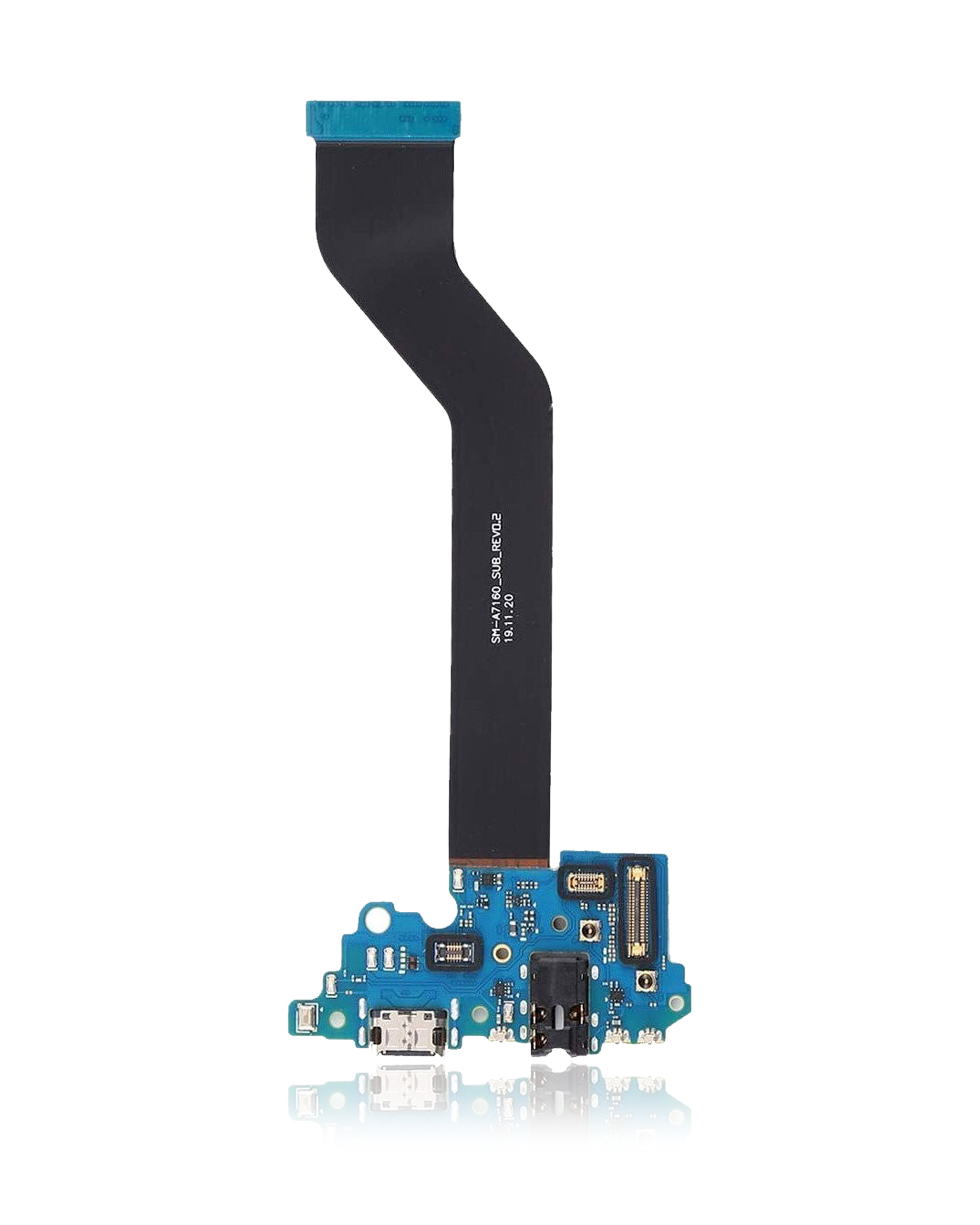 Ladebuchse Flex mit Headphone Jack für Samsung Galaxy A71 5G (A716U / 2020) (US-Version) (gebrauchter OEM-Ausbau)