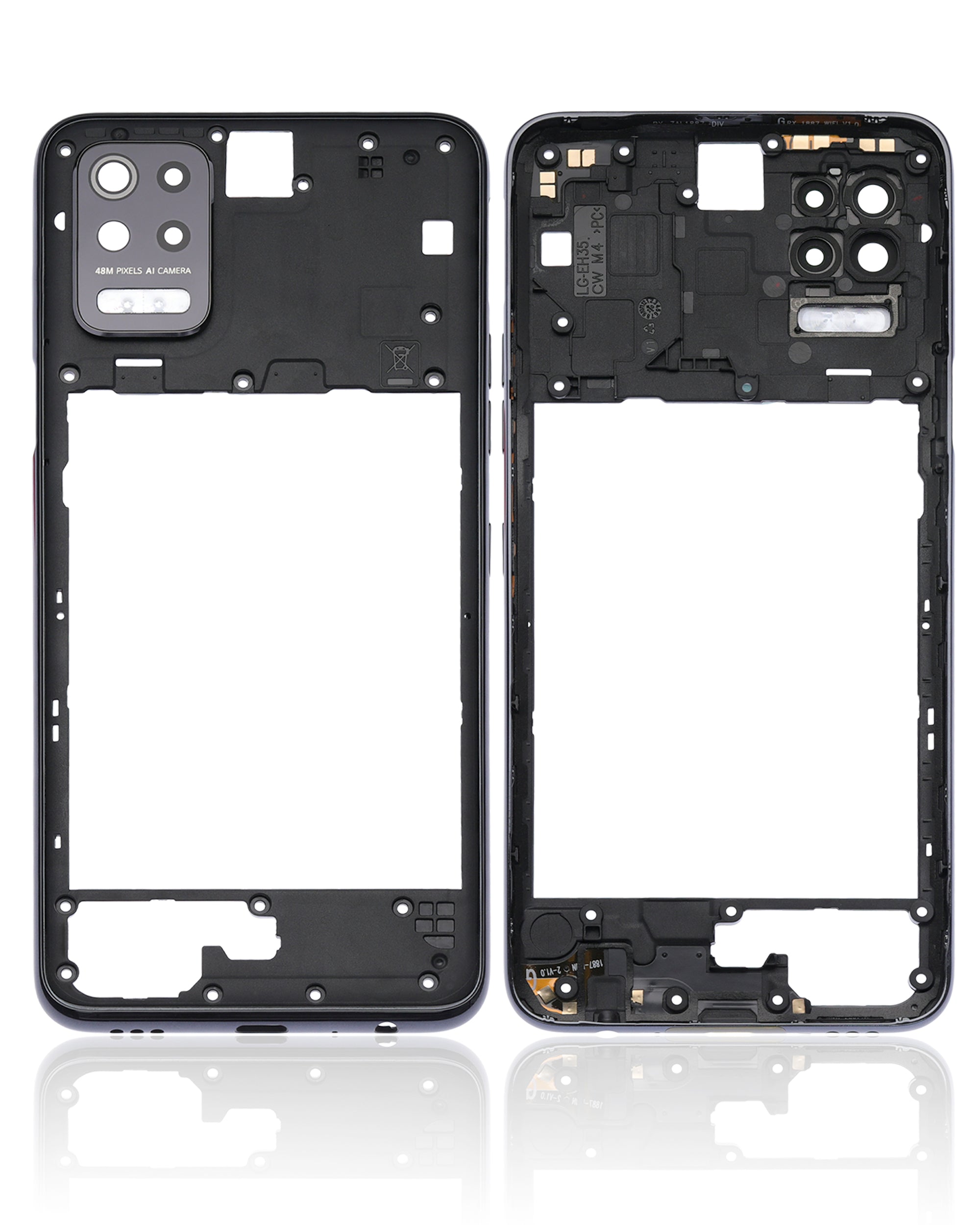 Back Cover/Frame for LG K52 (2020) (Black)