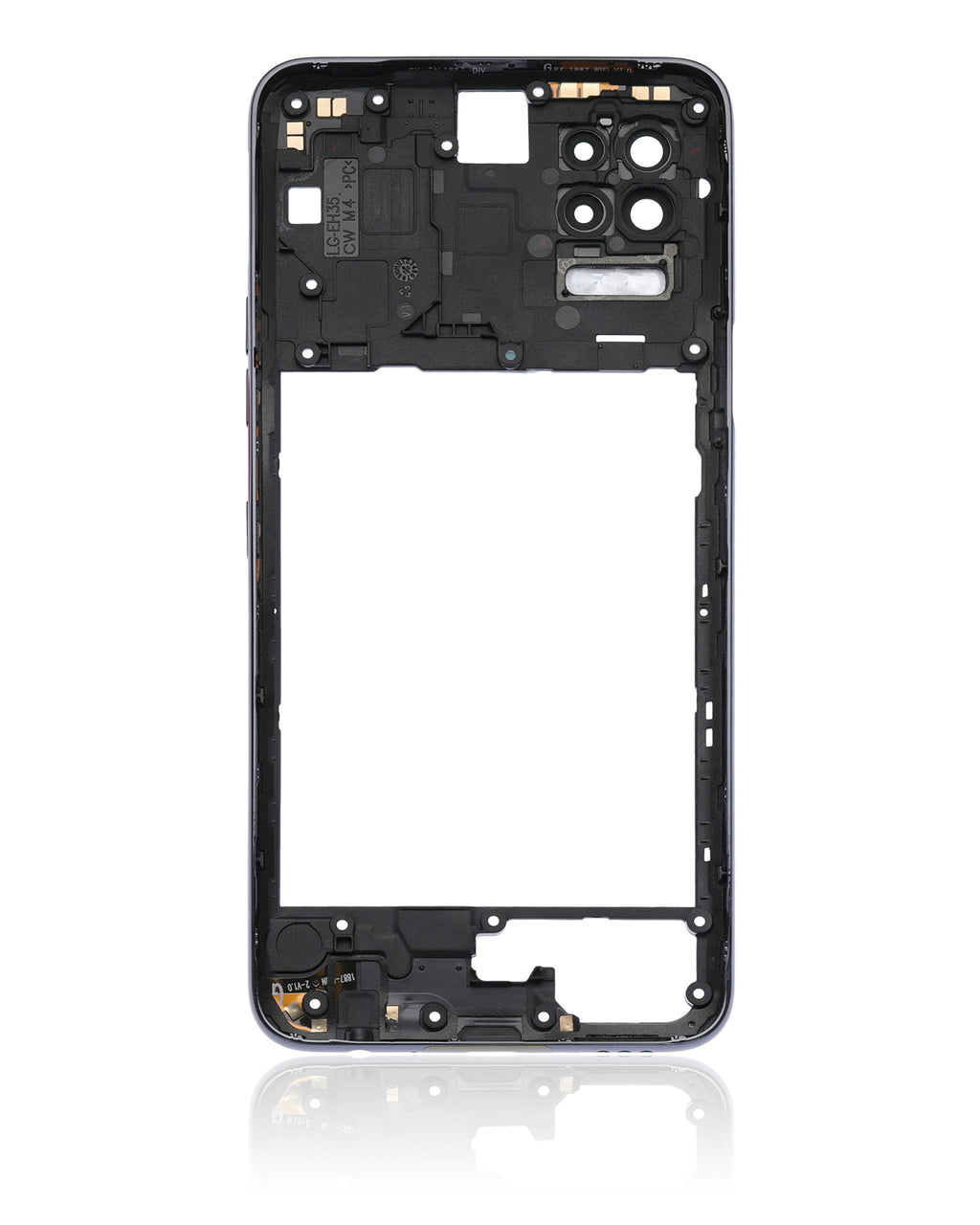Backcover/Rahmen für LG K52 (2020) (Schwarz)