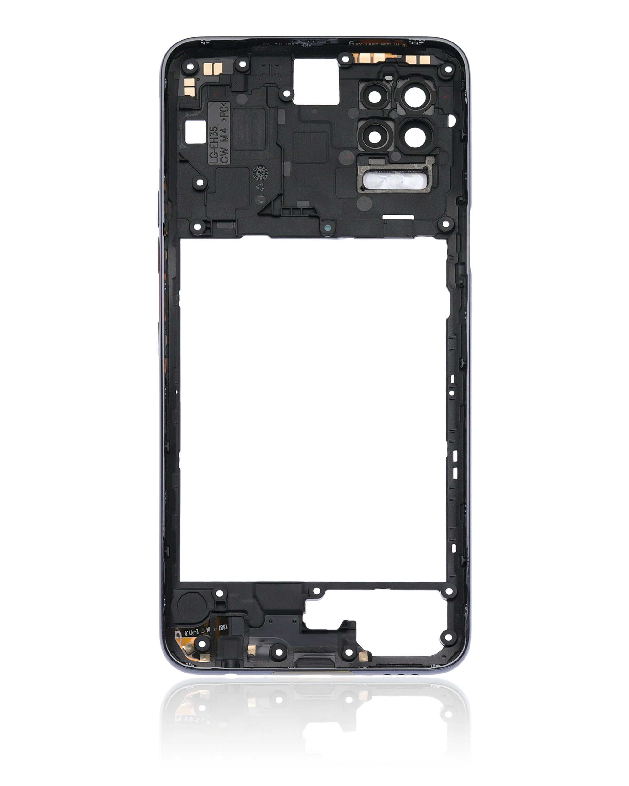 Back Cover/Frame for LG K52 (2020) (Black)