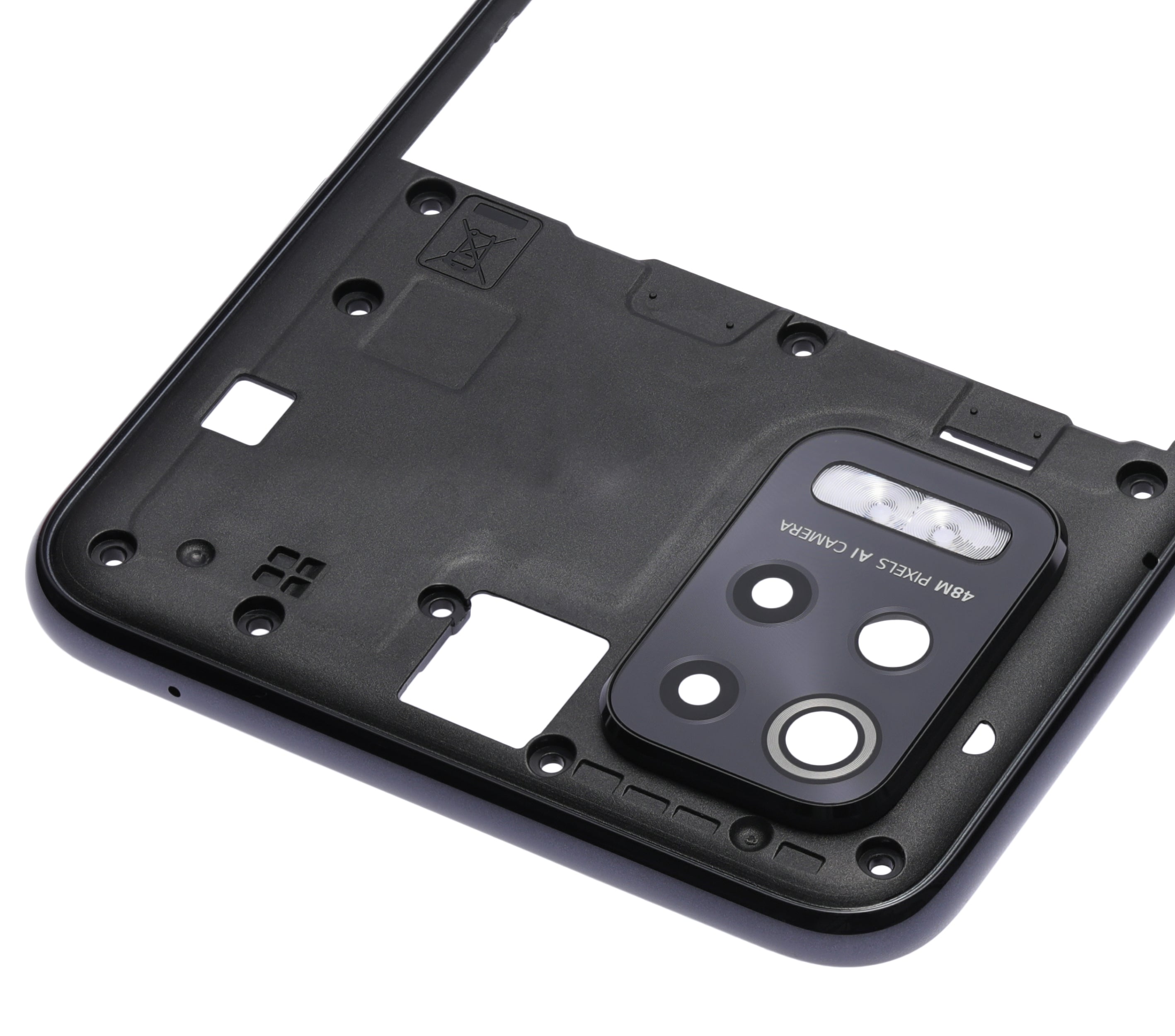 Backcover/Rahmen für LG K52 (2020) (Schwarz)