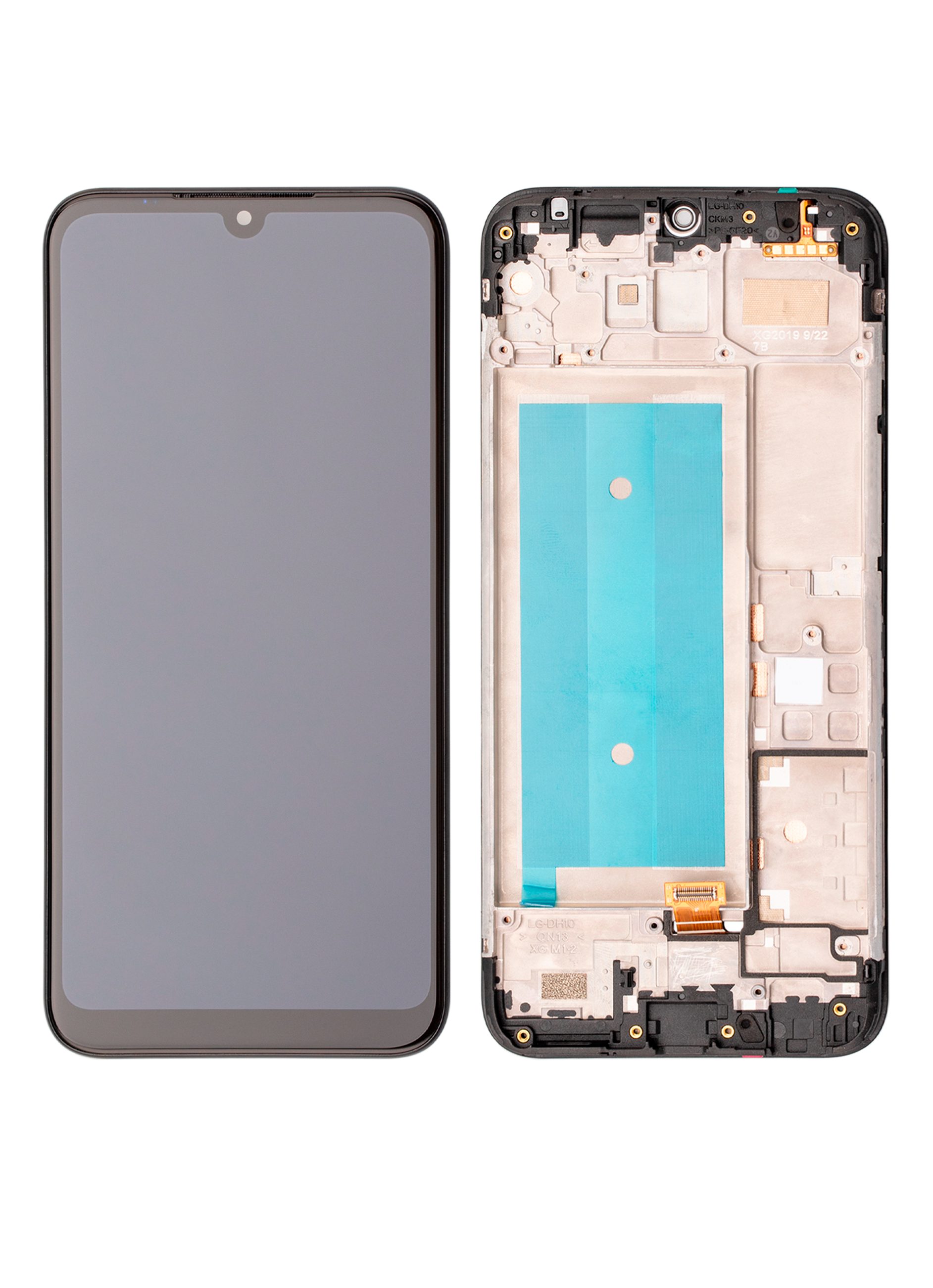 LCD Display with Frame for LG K41 (K400) (Refurbished) (Black)
