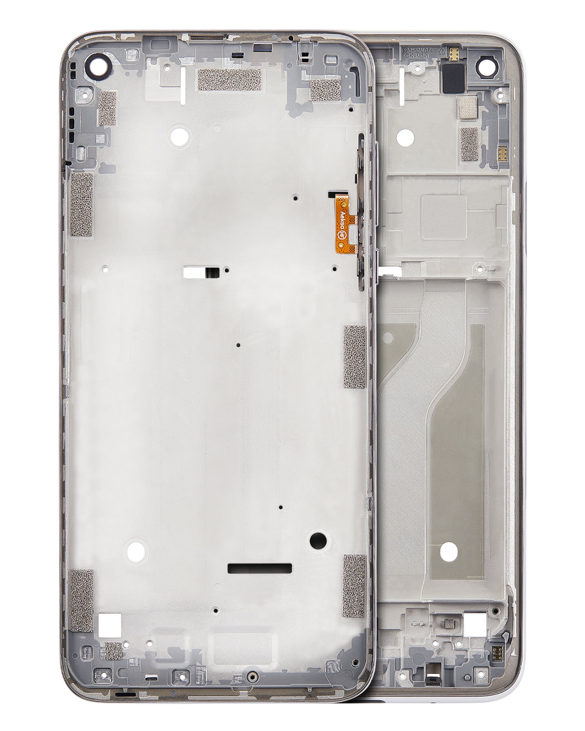 Midframe/Frame (with Hard Button) for Motorola Moto G Fast (XT2045-3 / 2020) (Pearl White)