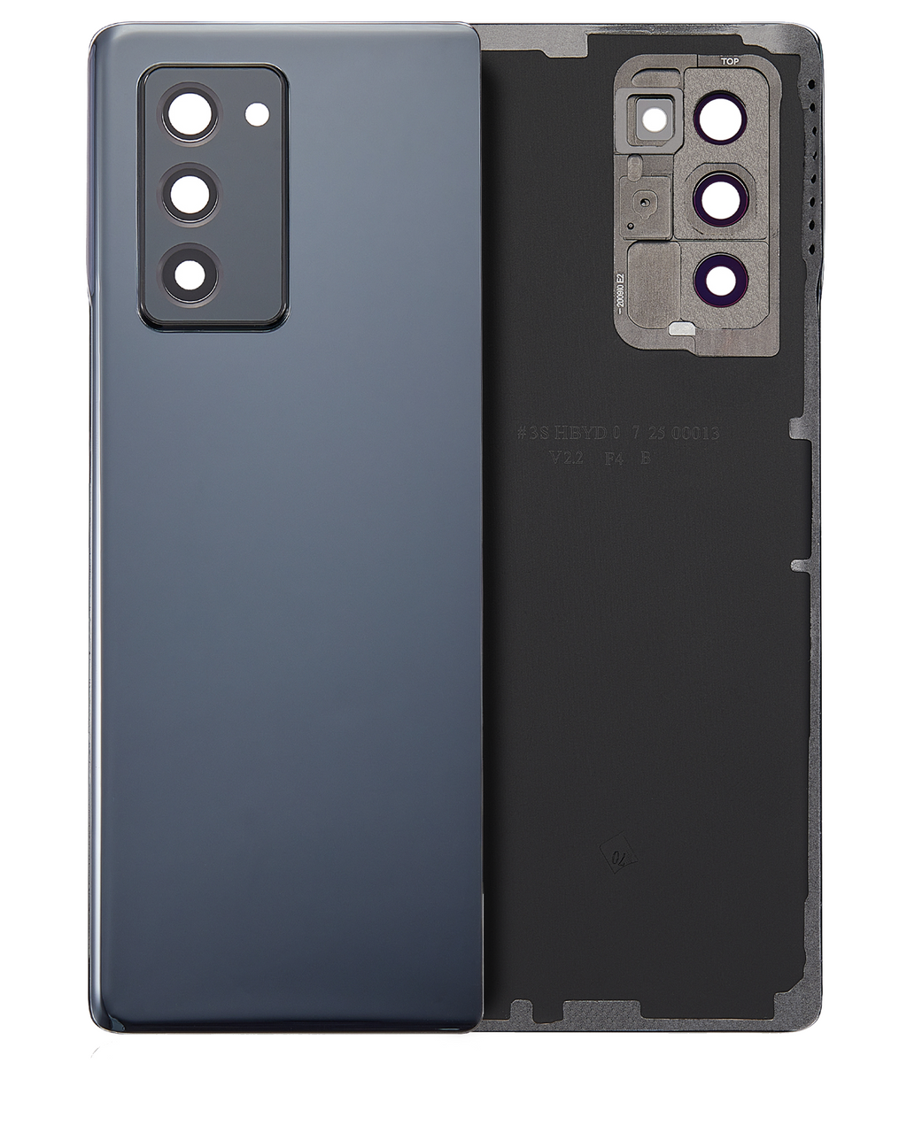 Backcover mit Kameralinse Samsung Z Fold 2 5G (Aftermarket Plus, Mystic Black)