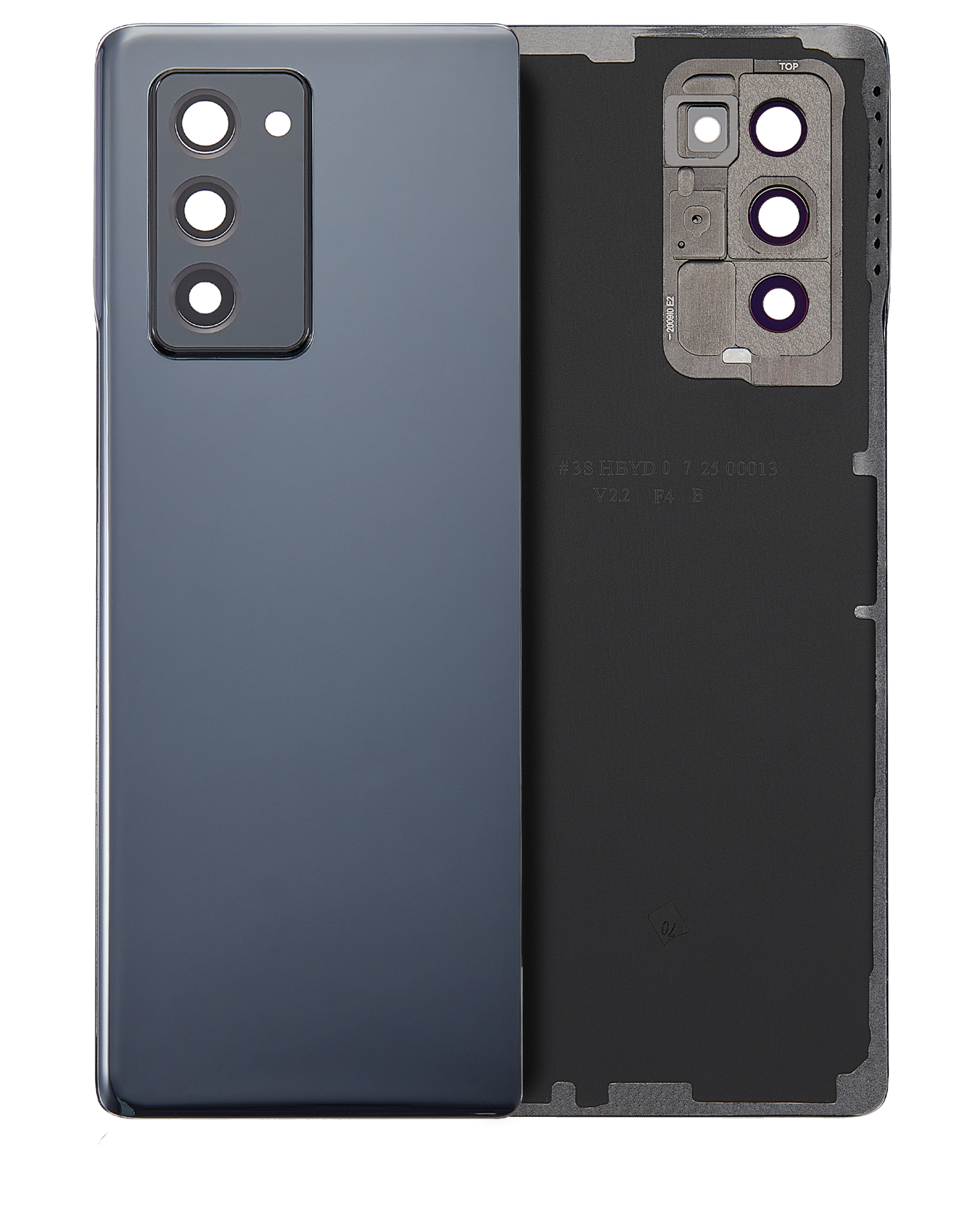 Backcover mit Kameralinse Samsung Z Fold 2 5G (Aftermarket Plus, Mystic Black)