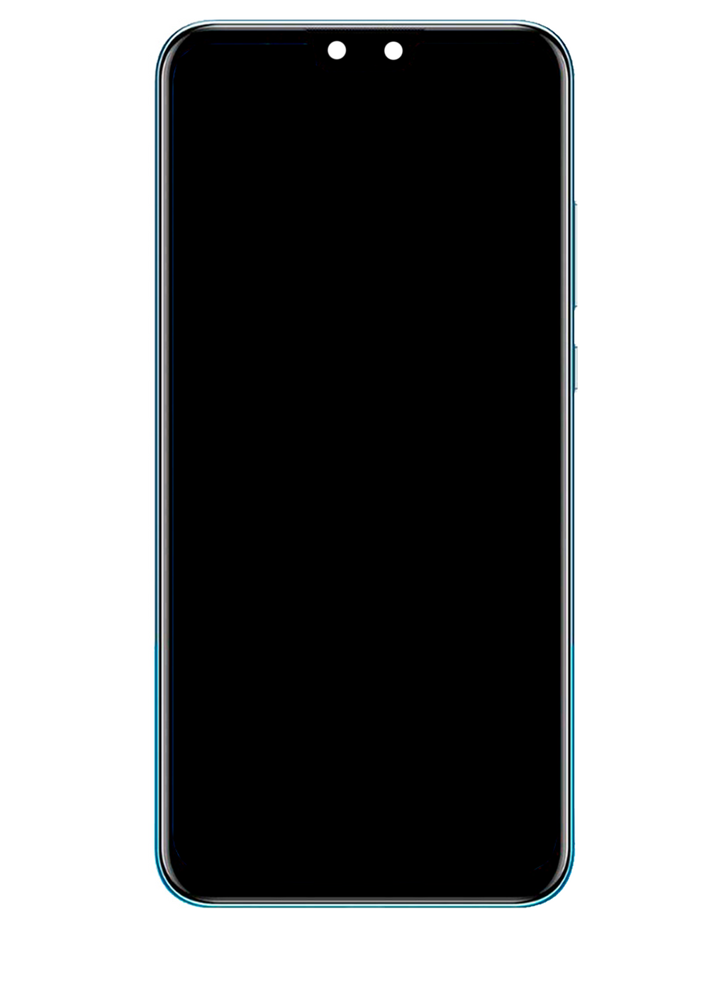 LCD-Display mit Rahmen für Huawei Y9 (2019) (Refurbished) (Aurora Purple)