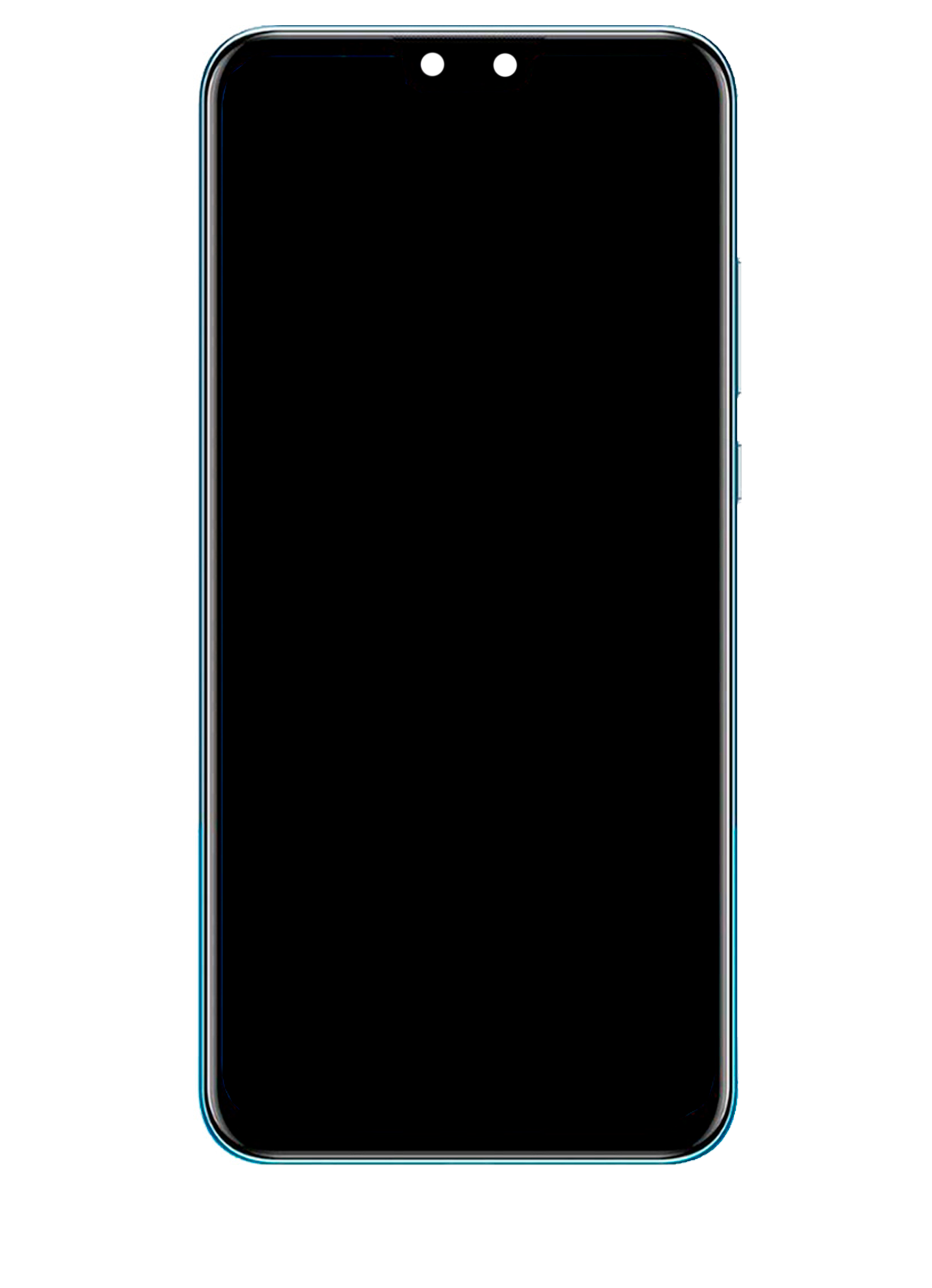 LCD-Display mit Rahmen für Huawei Y9 (2019) (Refurbished) (Aurora Purple)