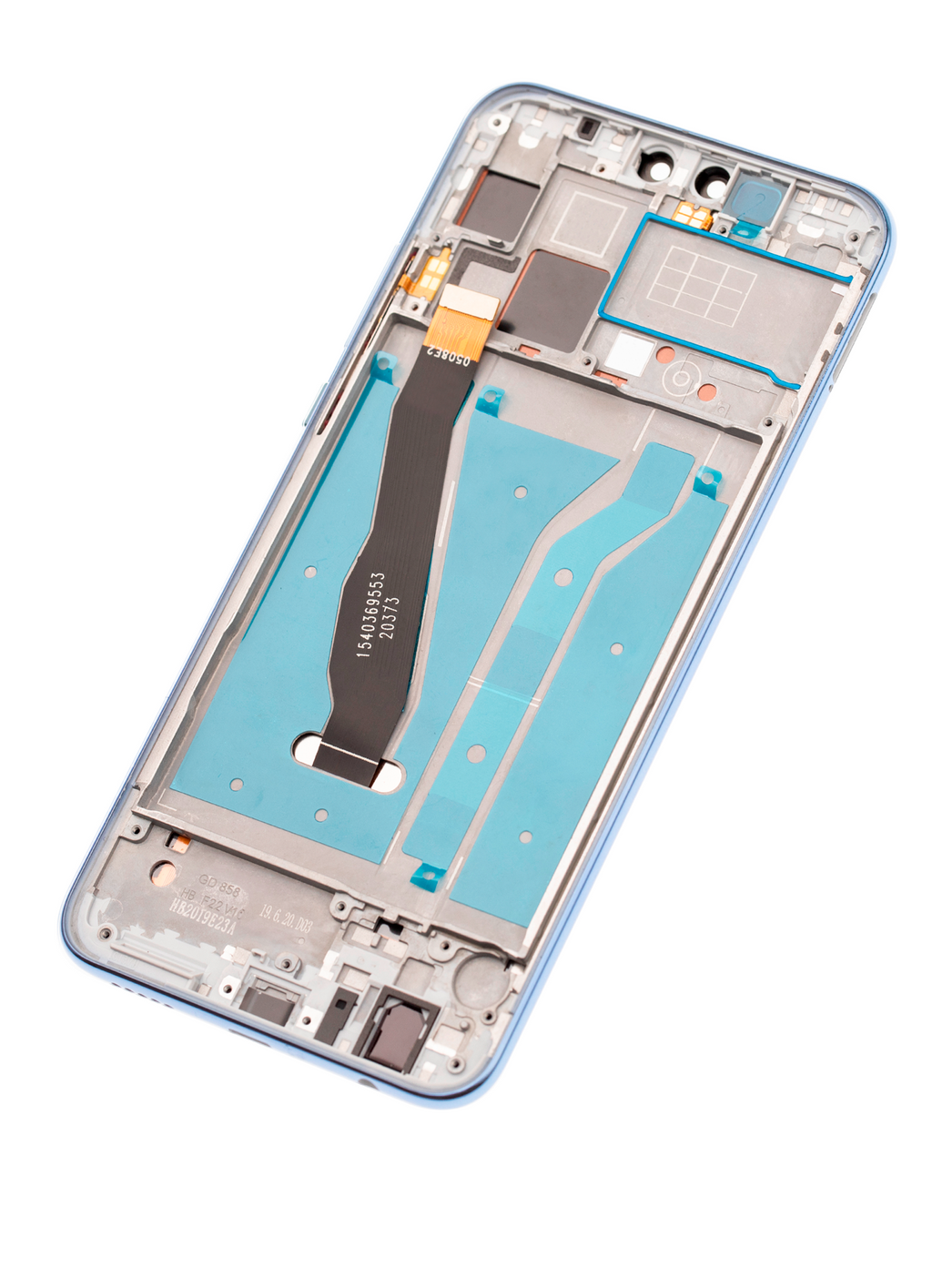 LCD-Display mit Rahmen für Huawei Y9 (2019) (Refurbished) (Aurora Purple)