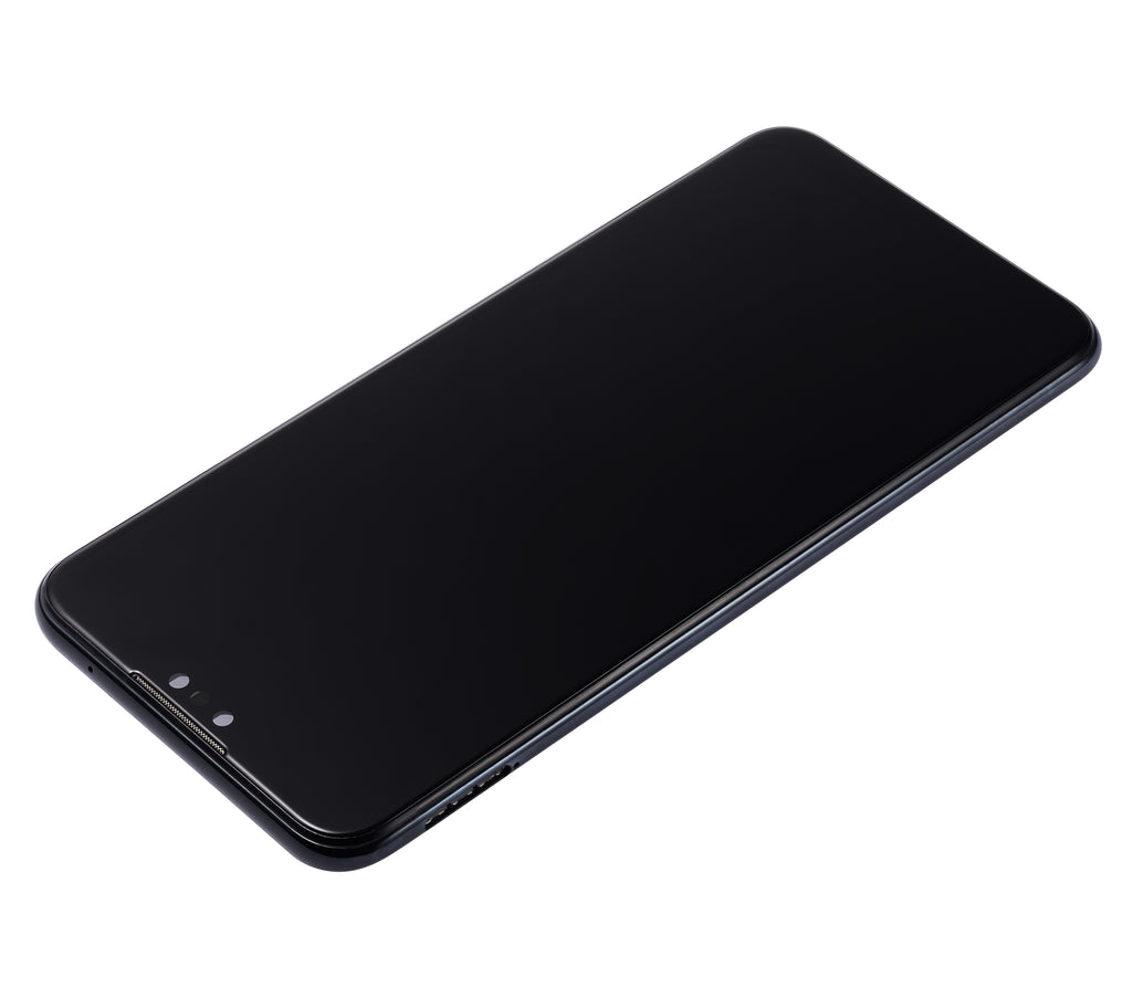 LCD-Display mit Rahmen für Huawei Y9 (2019) (Refurbished) (Midnight Schwarz)