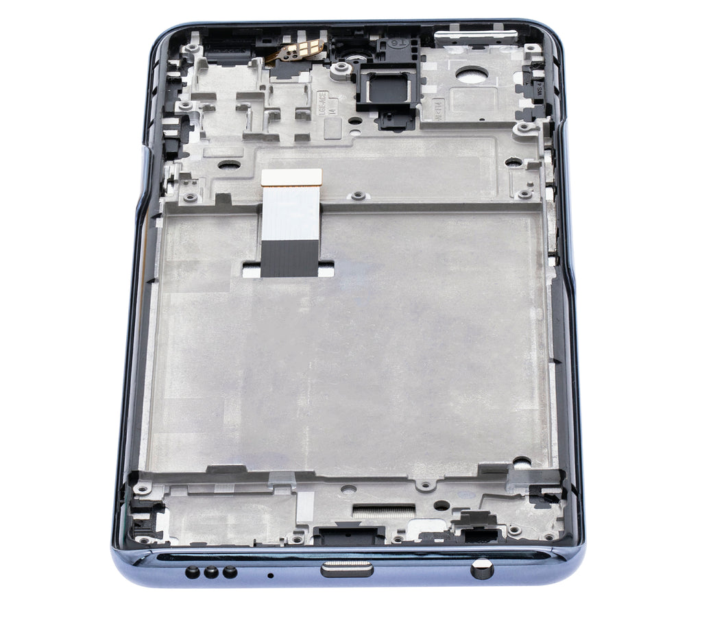LCD-Display mit Rahmen für LG Q92 5G / Q920 (Refurbished) (Schwarz)