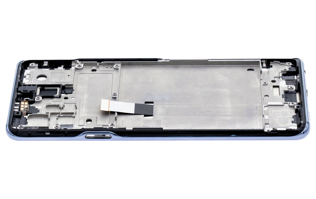 LCD-Display mit Rahmen für LG Q92 5G / Q920 (Refurbished) (Schwarz)