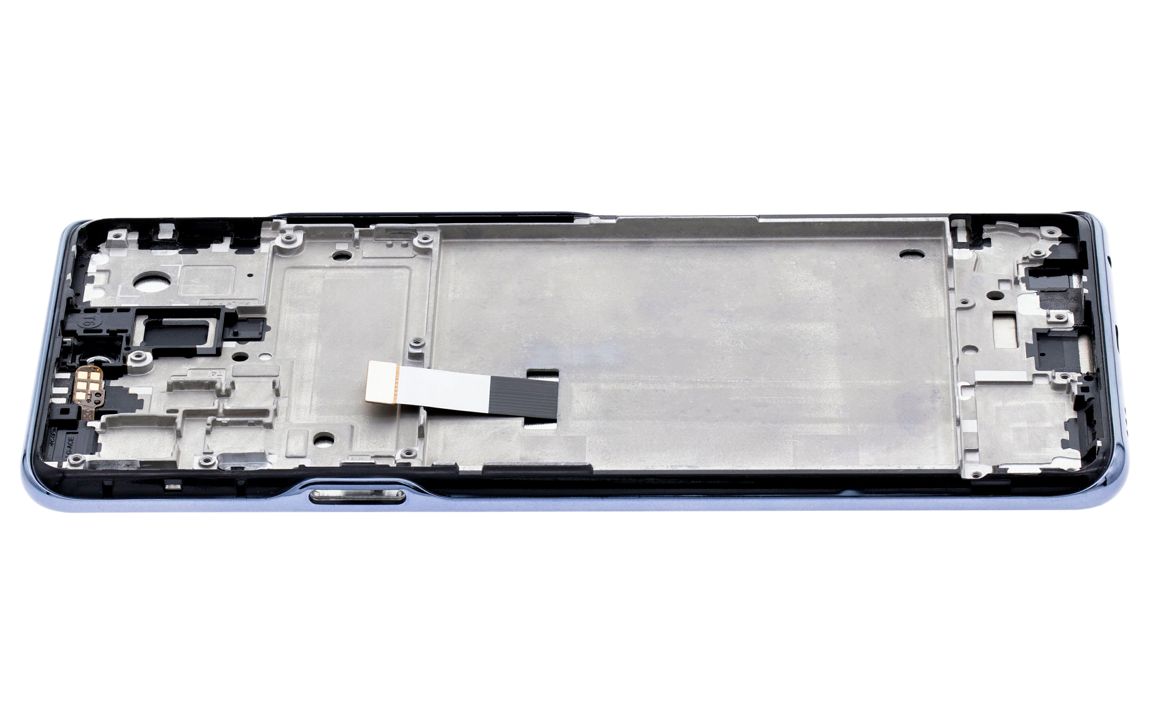 LCD-Display mit Rahmen für LG Q92 5G / Q920 (Refurbished) (Schwarz)