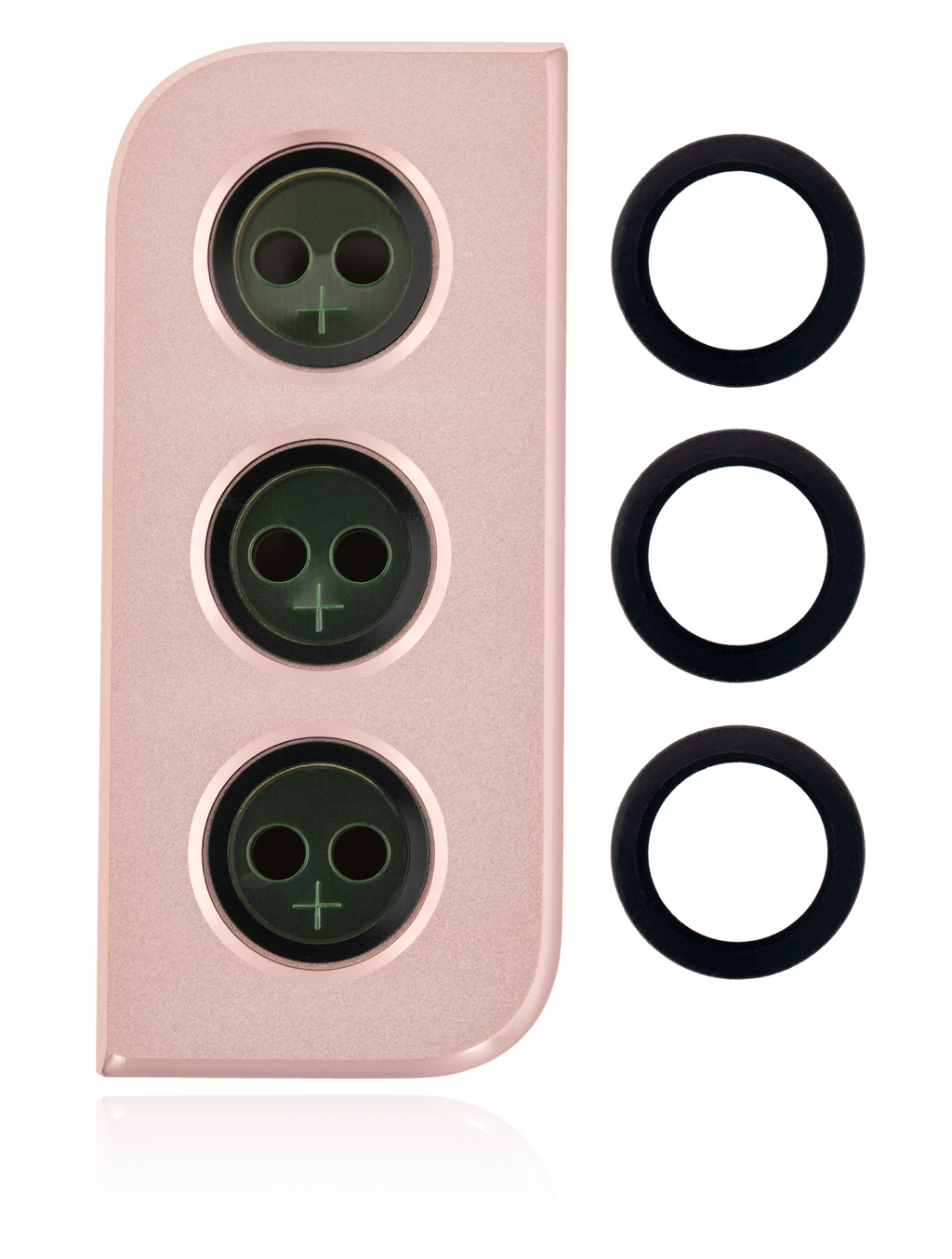 Kameralinse hinten mit Rahmenring für Samsung Galaxy S21 (Phantom Pink)