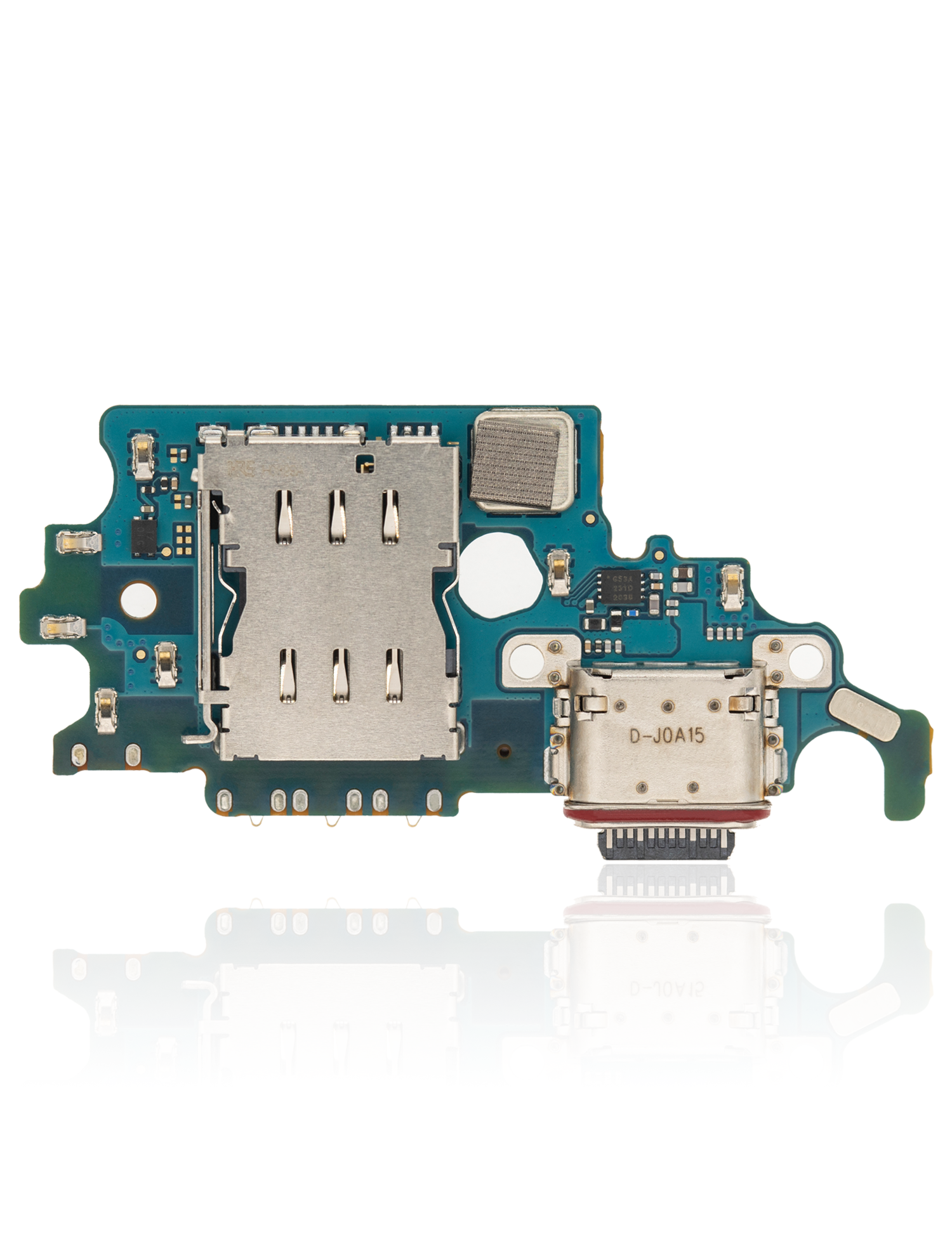 Ladebuchse Board mit Sim Card Reader für Samsung Galaxy S21 5G (G991U) (US-Version) (Service Pack)