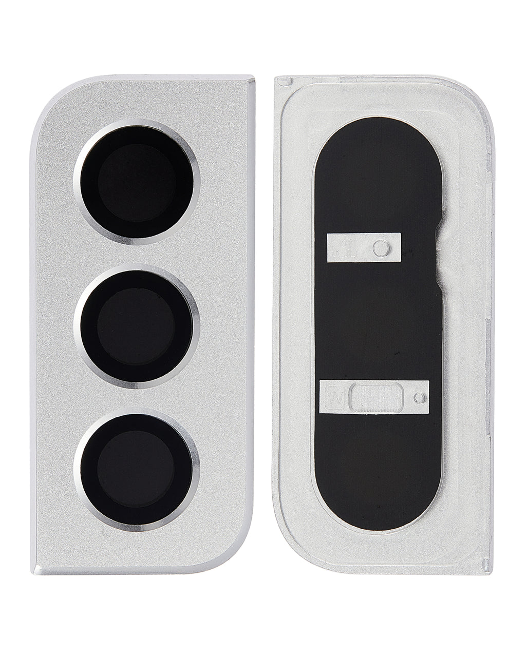 Rear Camera Lens with Cover and Decorative Ring for Samsung Galaxy S21 5G (Phantom White)