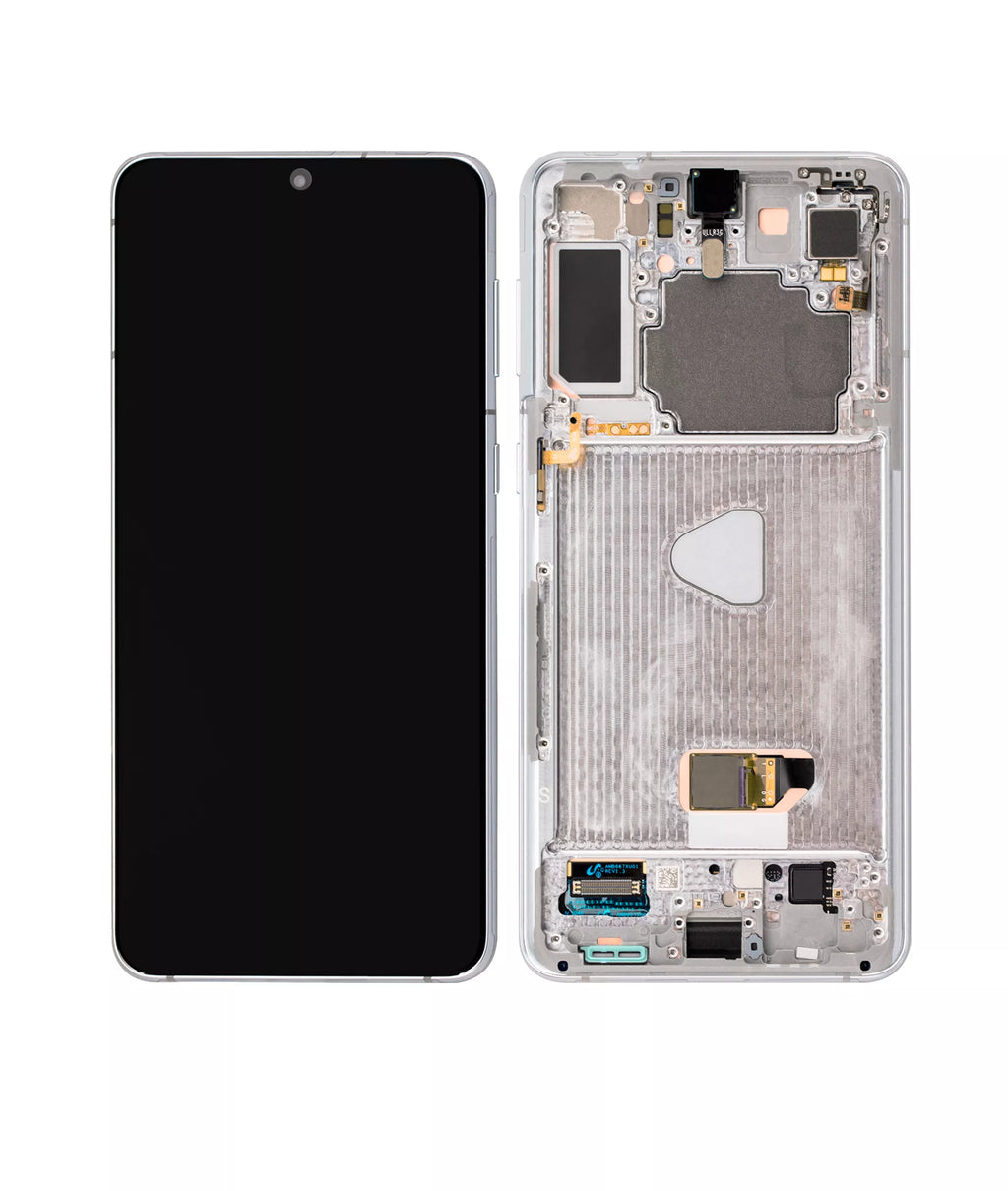 OLED-Display mit Rahmen für Samsung Galaxy S21 Plus Service Pack Phantom Silver