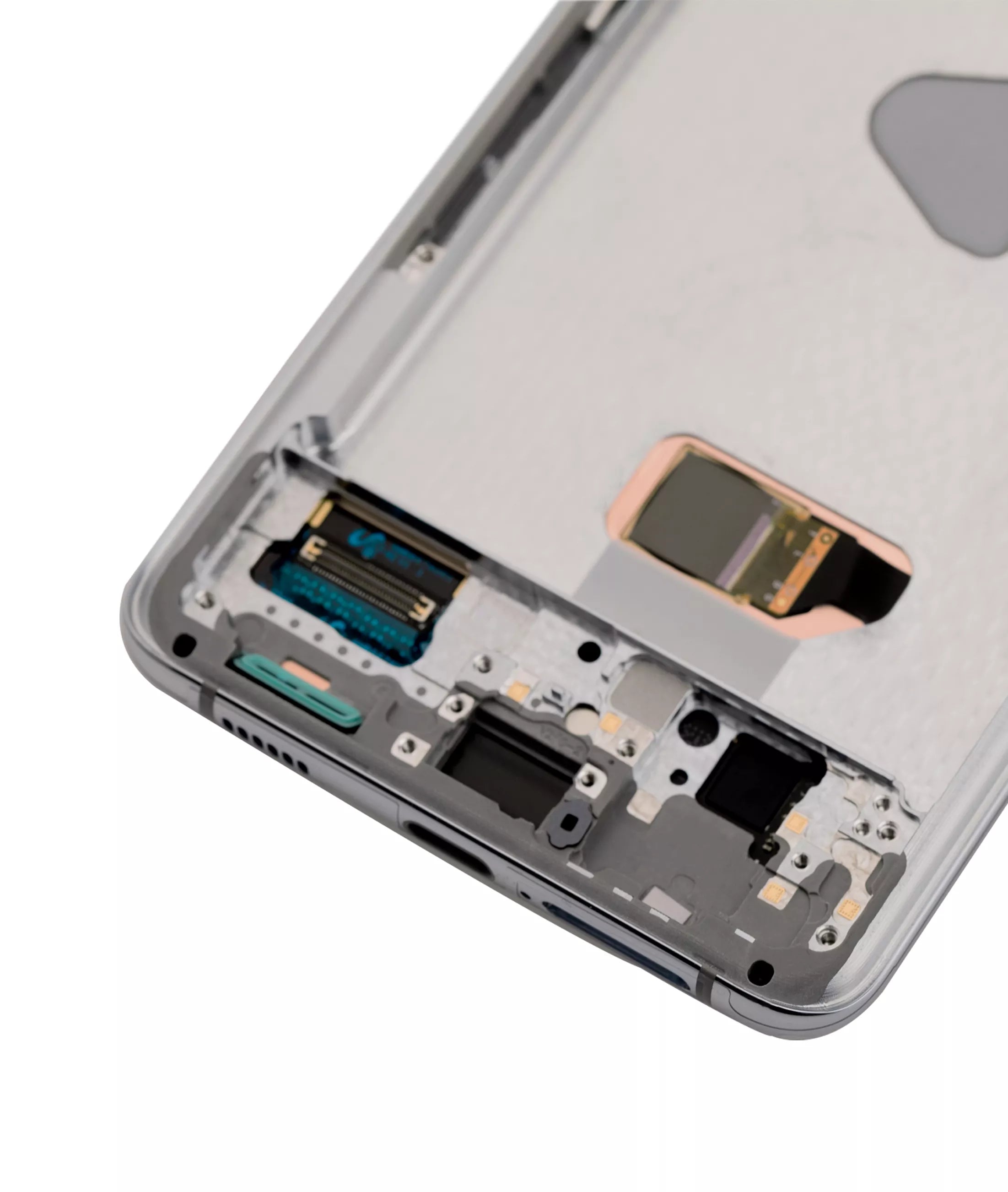 OLED-Display mit Rahmen für Samsung Galaxy S21 Plus Service Pack Phantom Silver