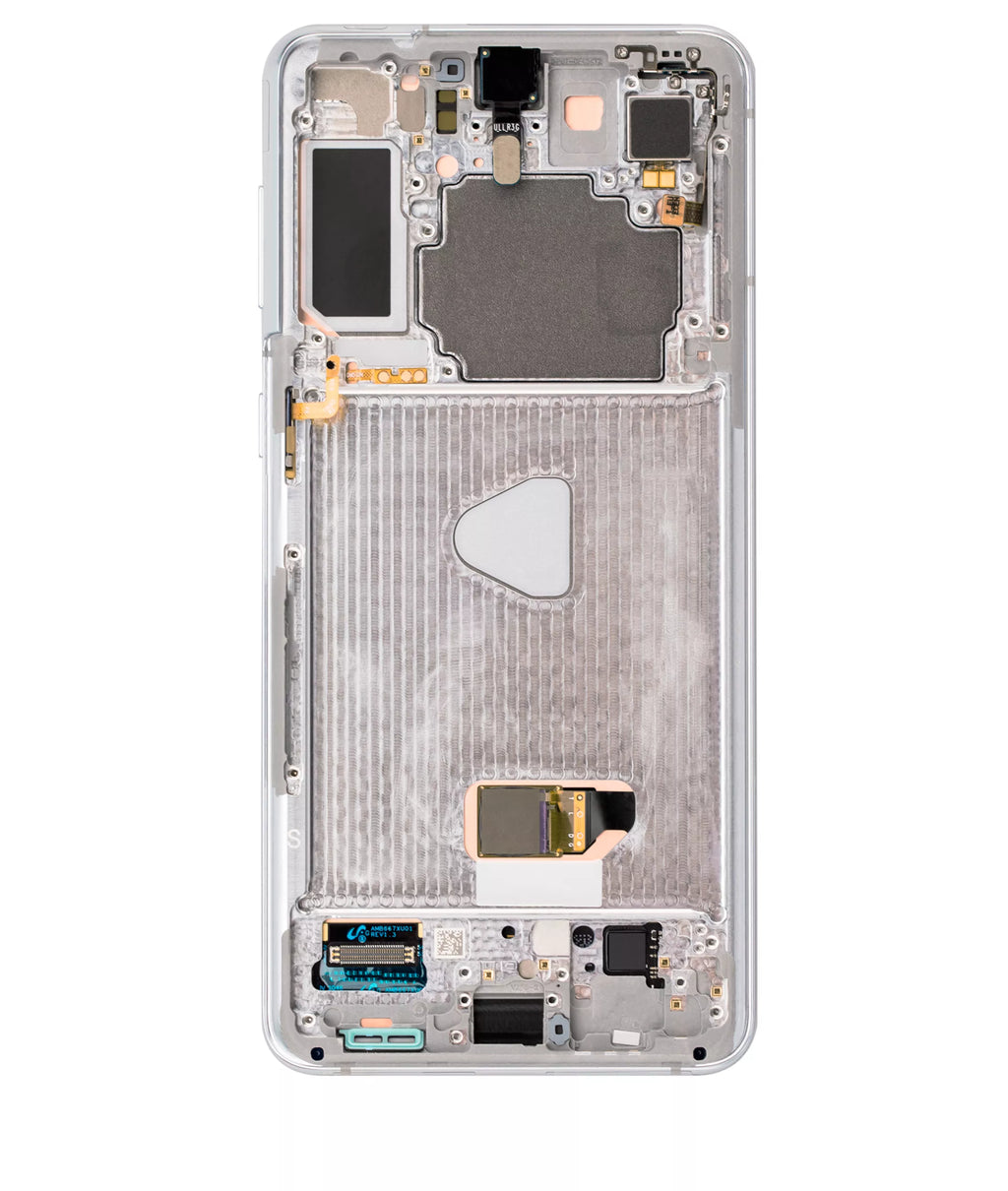 OLED-Display mit Rahmen für Samsung Galaxy S21 Plus Service Pack Phantom Silver