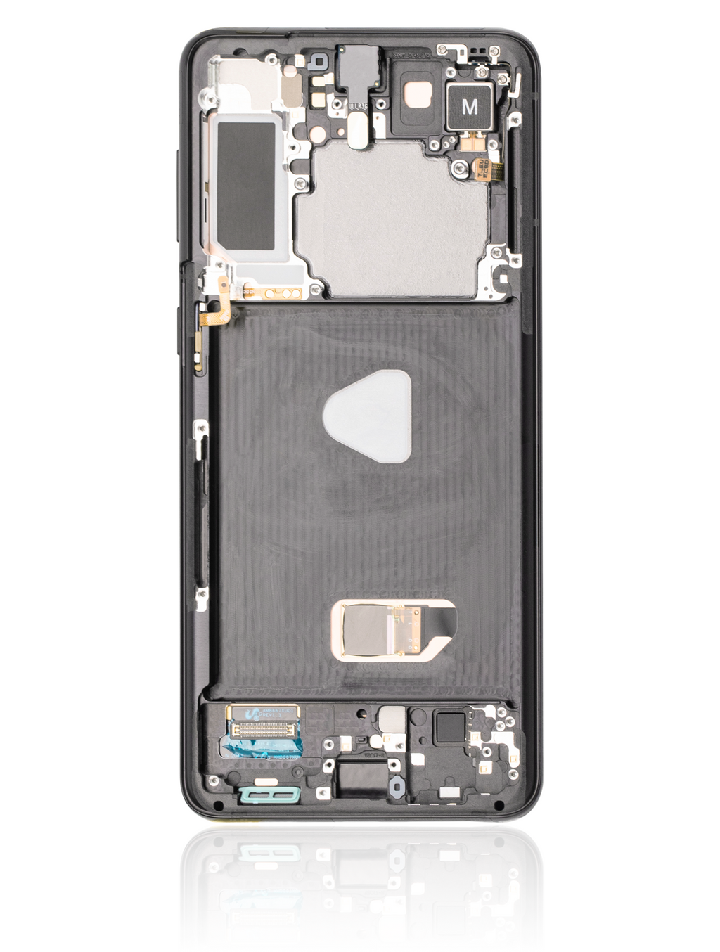 OLED-Display m. Rahmen für Samsung Galaxy S21+ 5G Refurbished Phantom Black