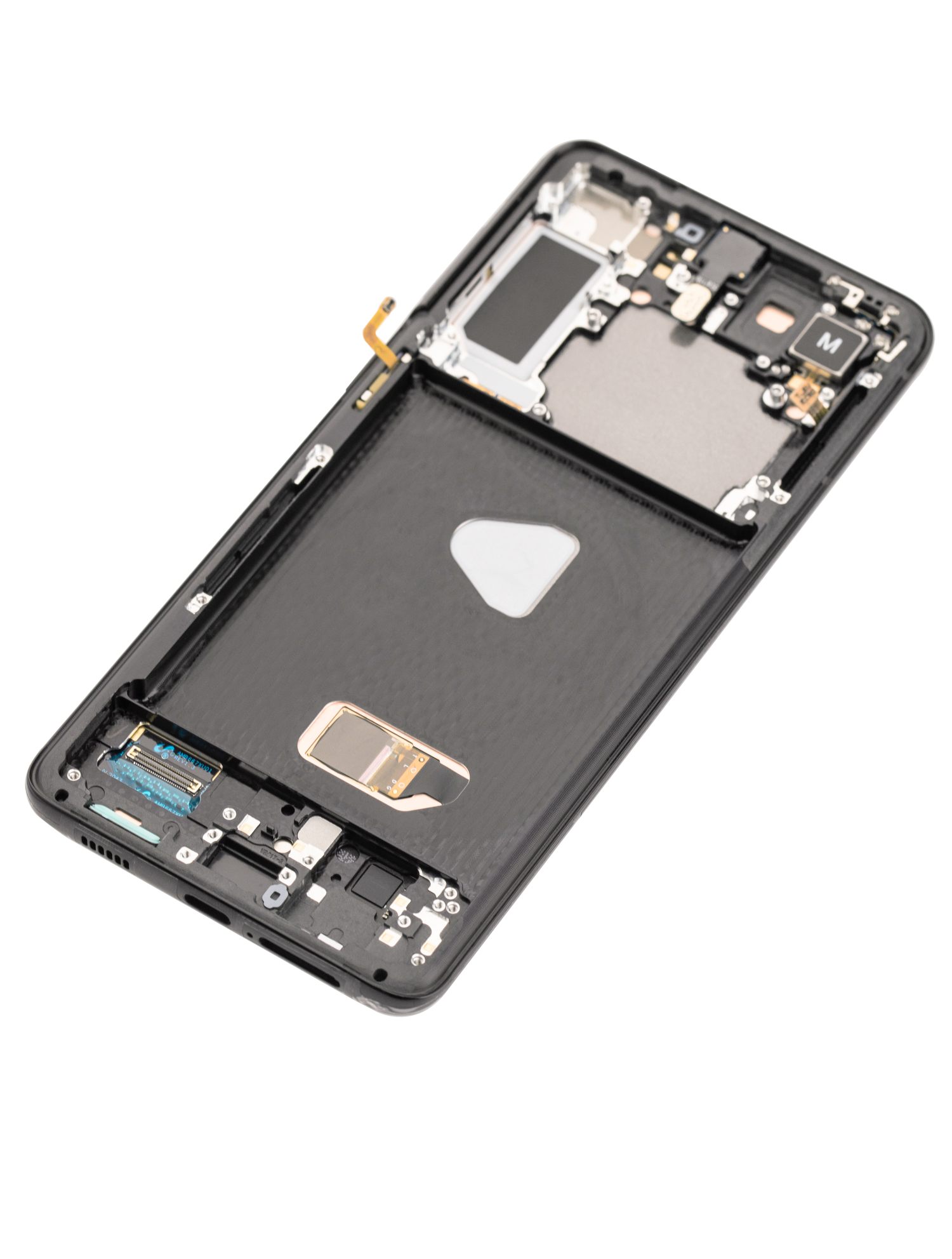 OLED-Display m. Rahmen für Samsung Galaxy S21+ 5G Refurbished Phantom Black