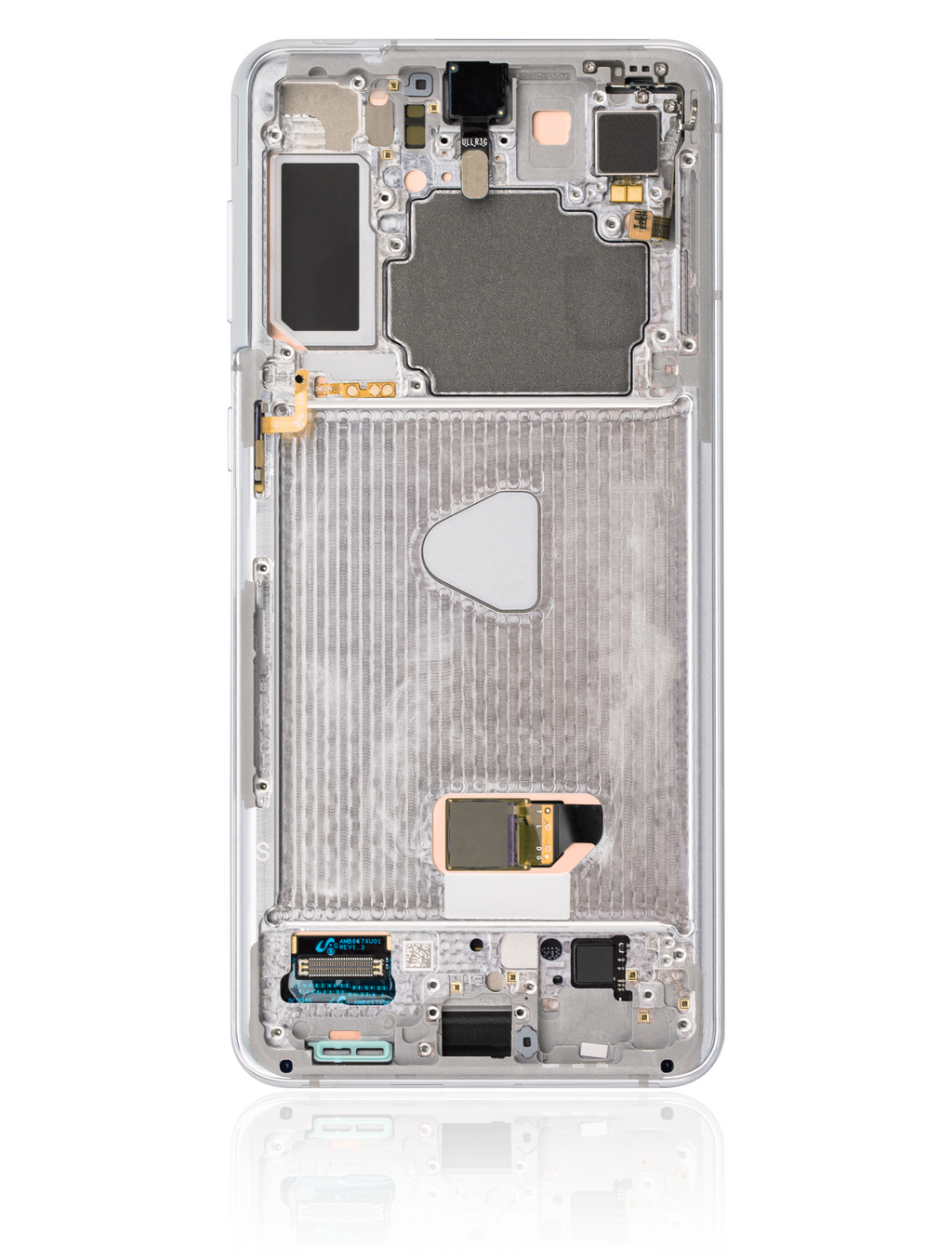 OLED-Display mit Rahmen für Samsung Galaxy S21+ (Refurbished) (Phantom Silver)