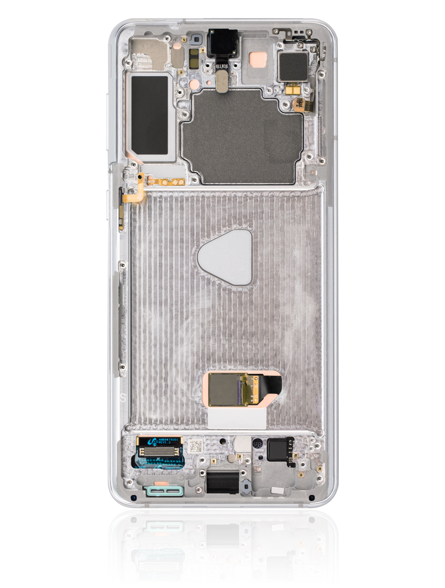 OLED-Display mit Rahmen für Samsung Galaxy S21+ (Refurbished) (Phantom Silver)