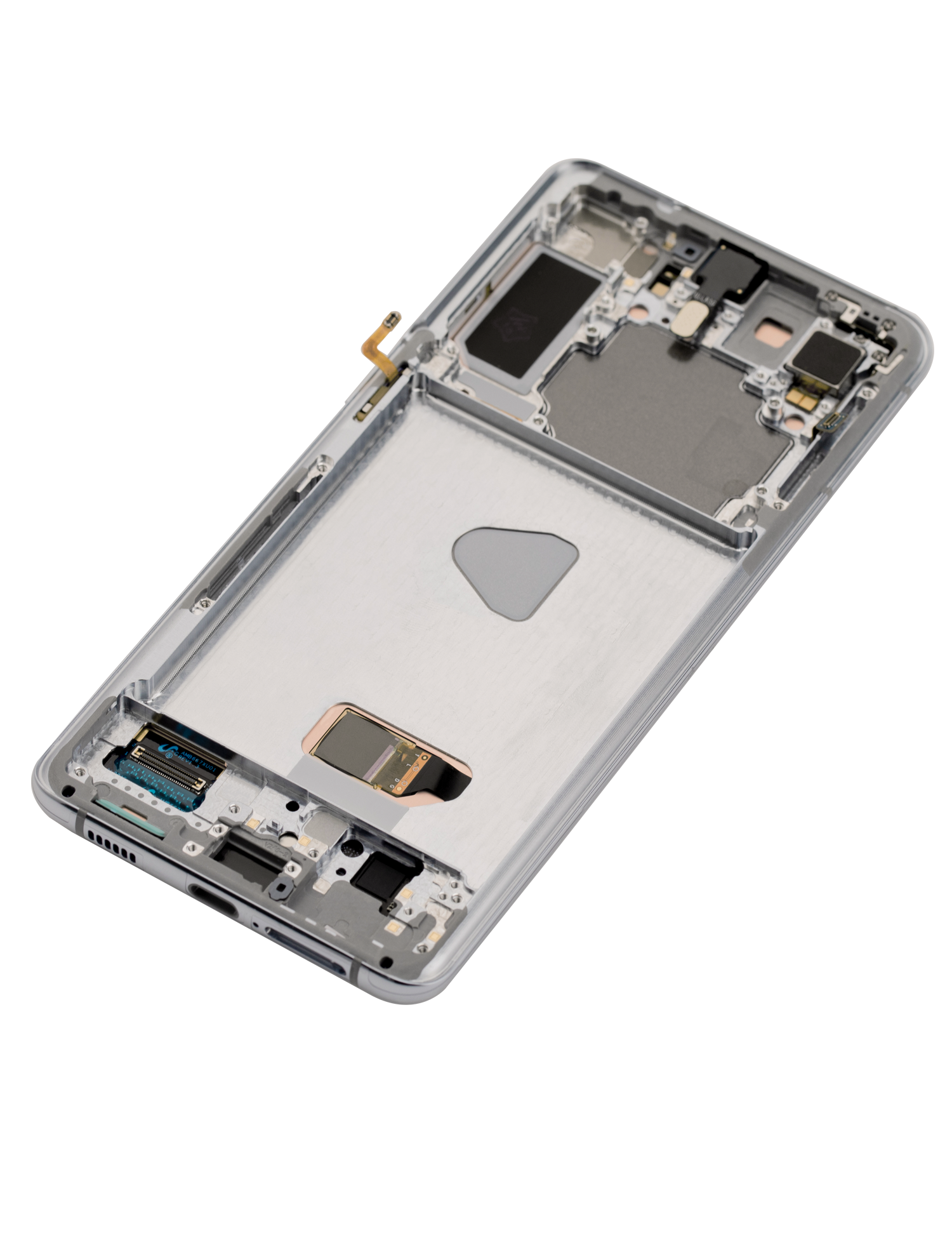 OLED-Display mit Rahmen für Samsung Galaxy S21+ (Refurbished) (Phantom Silver)