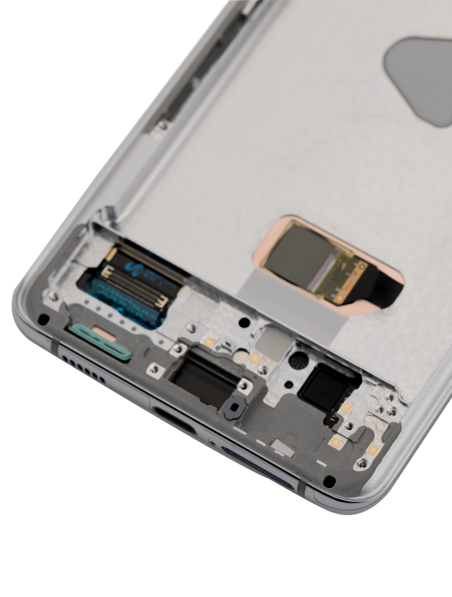 OLED-Display mit Rahmen für Samsung Galaxy S21+ (Refurbished) (Phantom Silver)