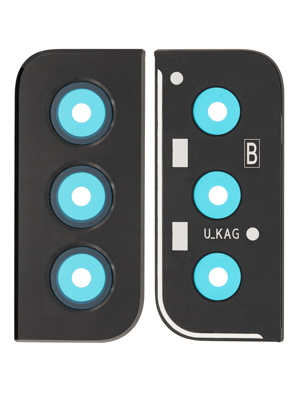 Kameralinse hinten mit Rahmenring für Samsung Galaxy S21 Plus (Phantom Black)