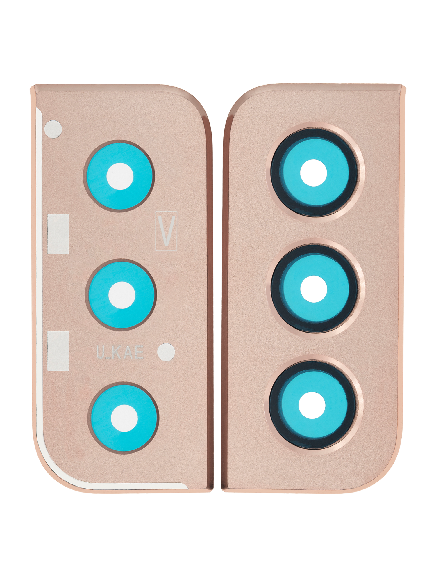 Kameralinse hinten mit Bezel Ring für Samsung Galaxy S21 Plus (Phantom Gold)